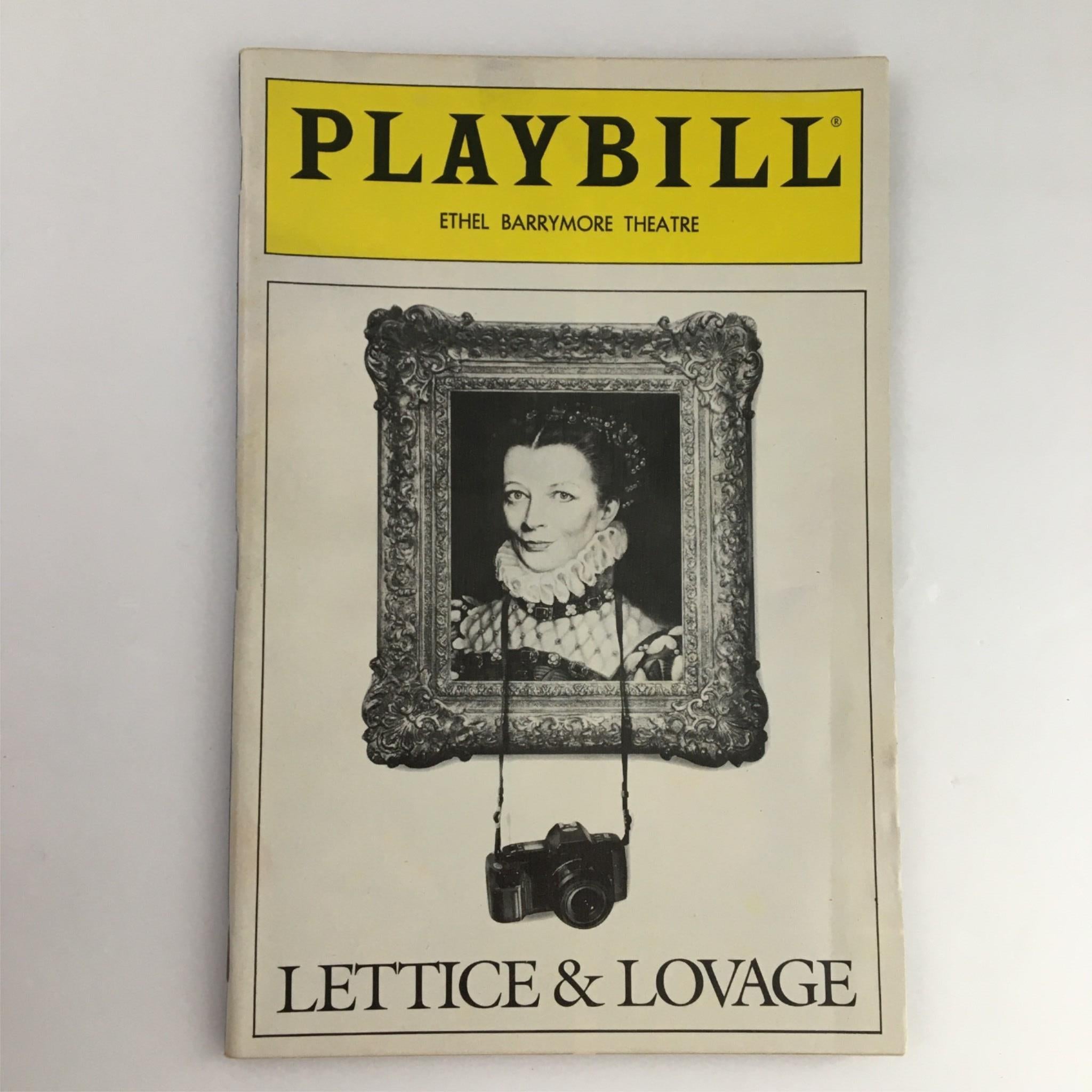 1990 Playbill Lettice & Lovage by Ethel Barrymore Theatre Peter Shaffer