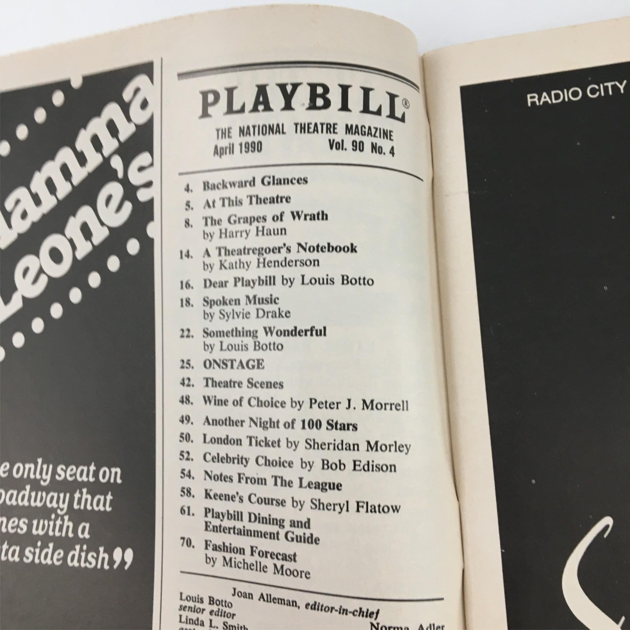 1990 Playbill Lettice & Lovage by Ethel Barrymore Theatre Peter Shaffer