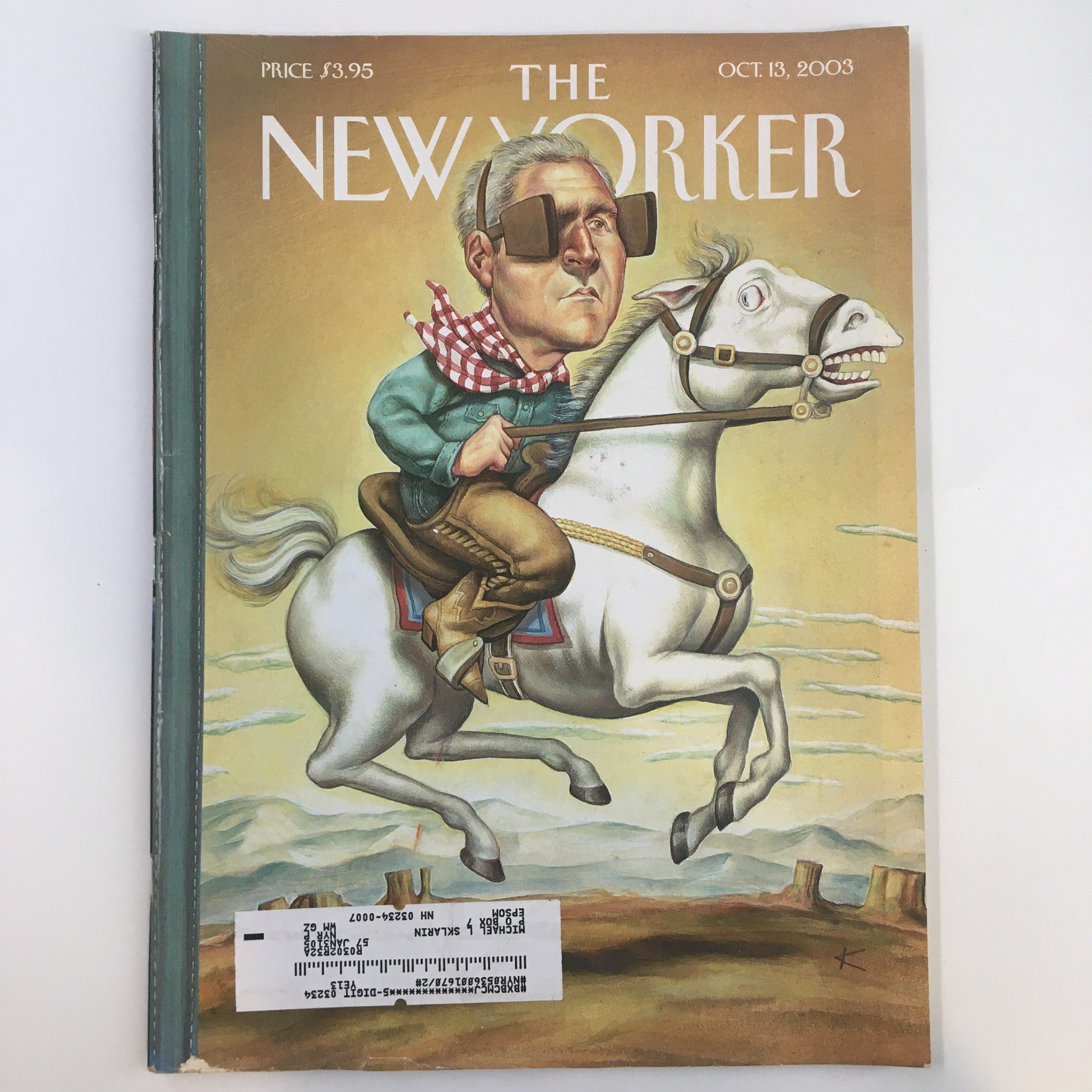 The New Yorker Full Magazine October 13 2003 The Vision Thing by Anita Kunz