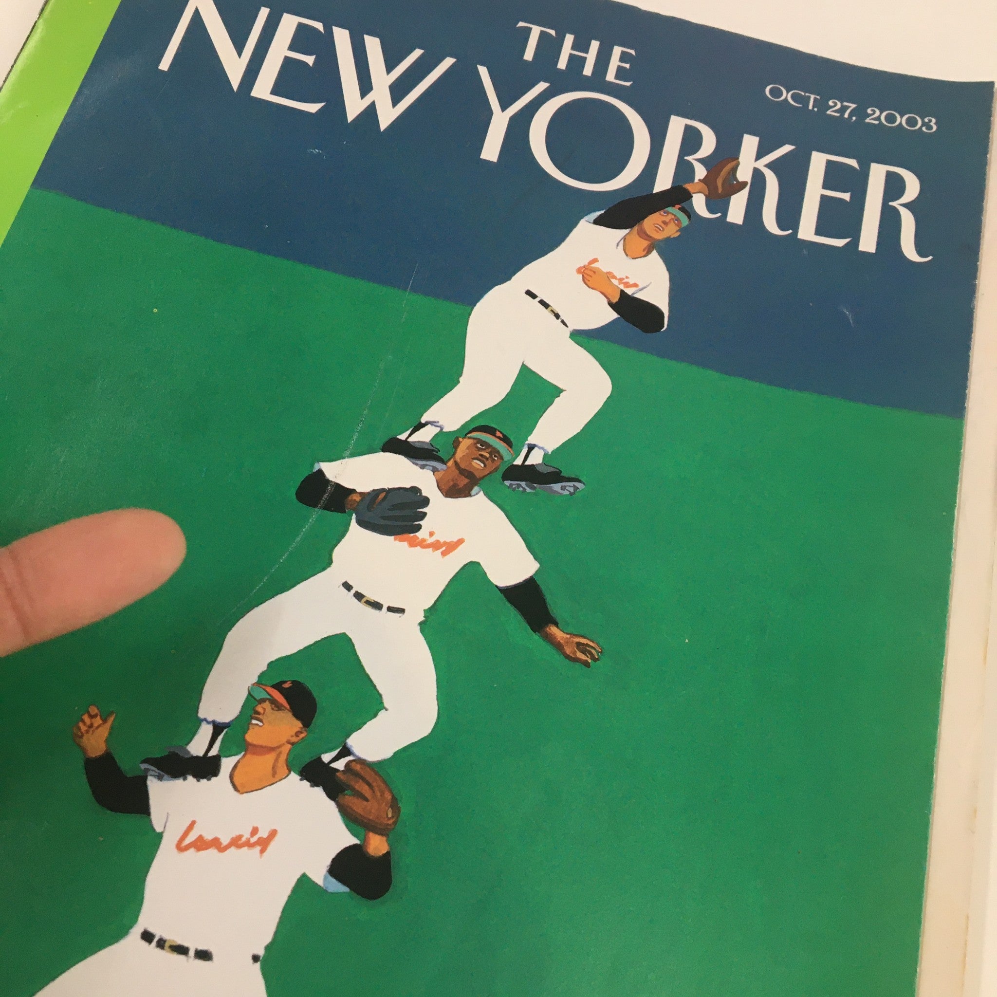 The New Yorker Full Magazine October 27 2003 Fly Ball by Bruce McCall