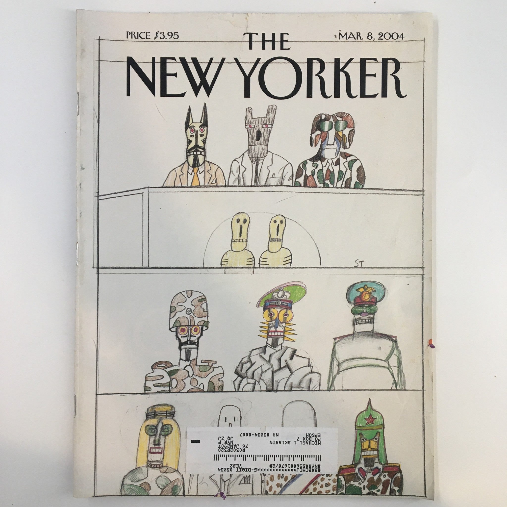 The New Yorker Full Magazine March 8 2004 Gospel Truths by Saul Steinberg