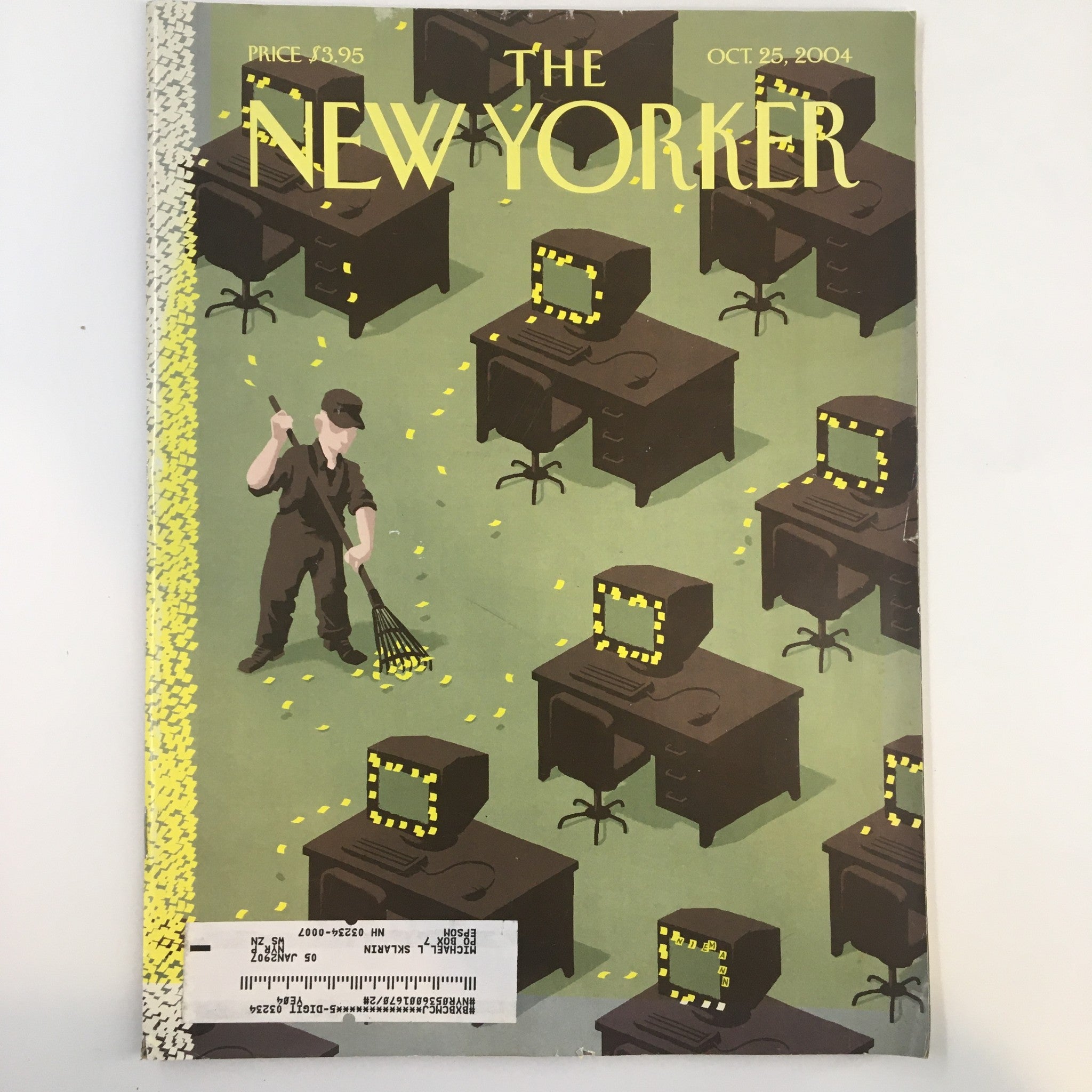 The New Yorker Full Magazine October 25 2004 Autumn Chores by Christoph Niemann