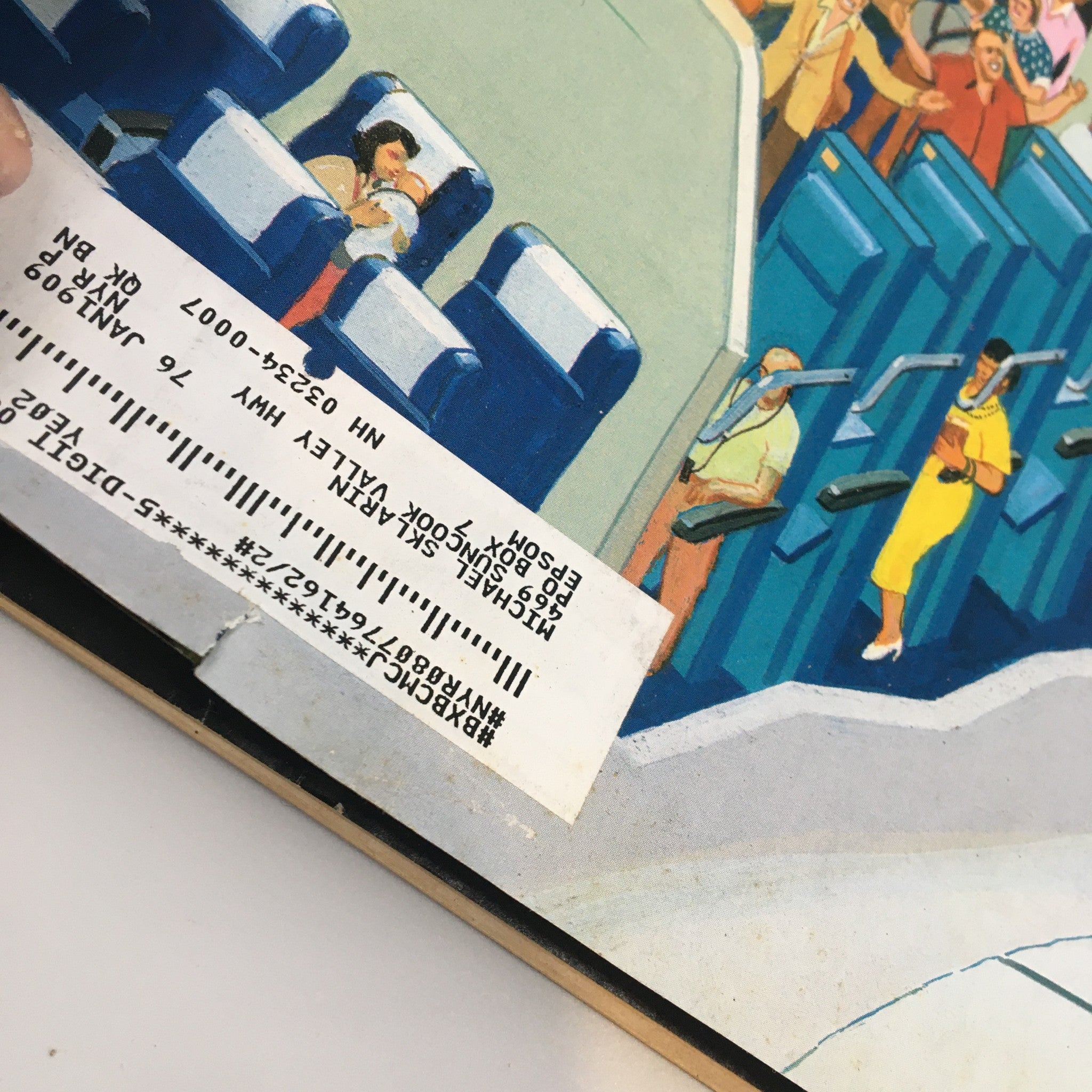 Close-up of details from The New Yorker Full Magazine May 8 2006 New Ways to Travel showing vintage journalism elements and magazine condition.