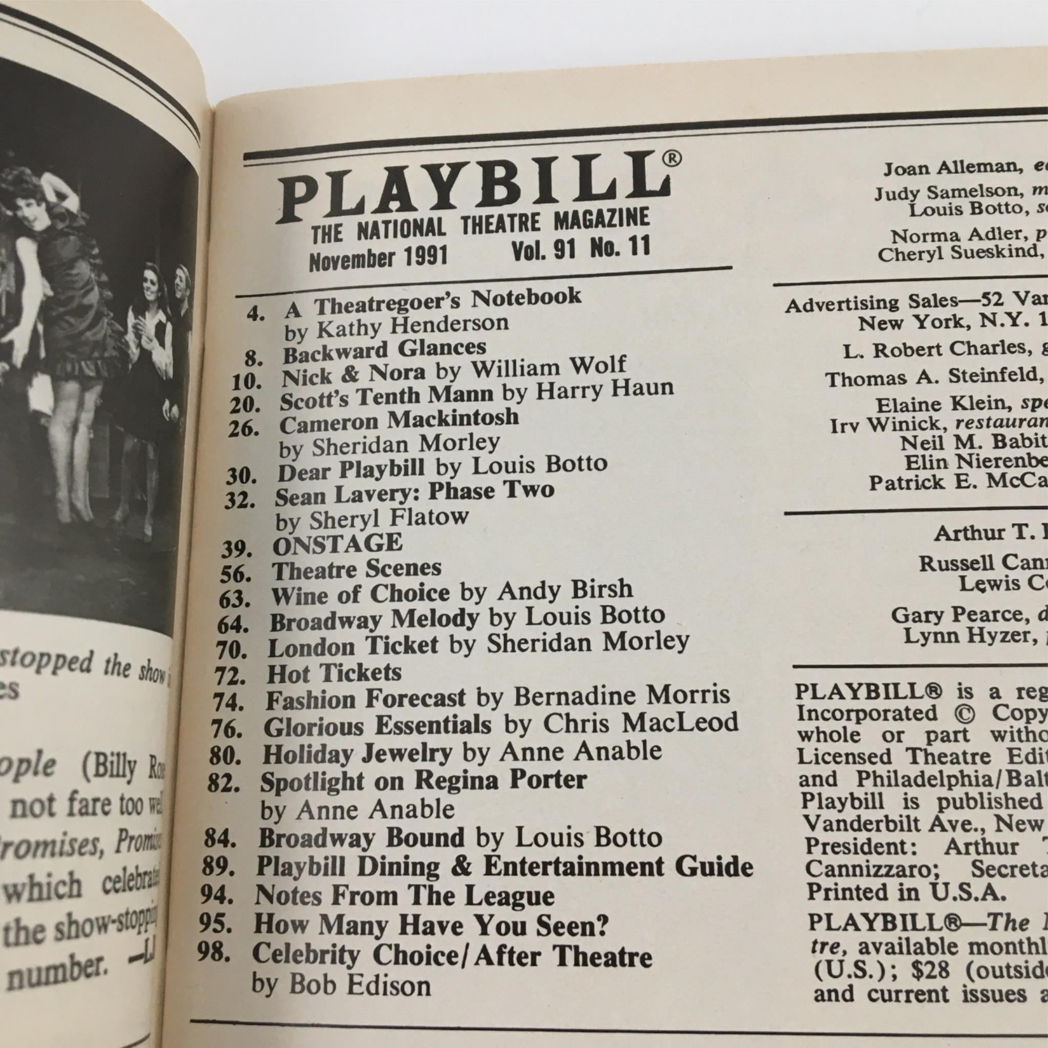 1991 Playbill The Good Times are Killing Me by Minetta Lane Theatre, Lynda Barry