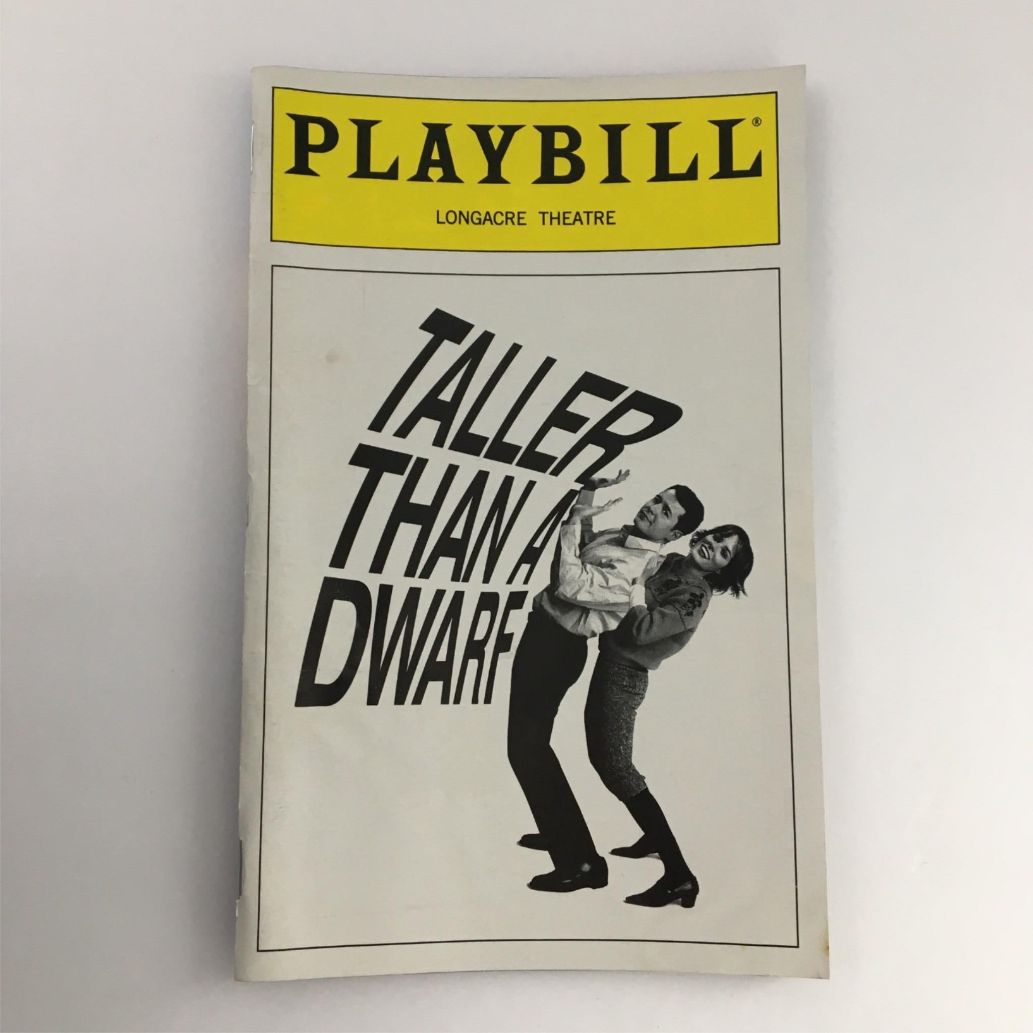 2000 Playbill Taller Than a Dwarf by Longacre Theater, Elaine May, Jerry Adler