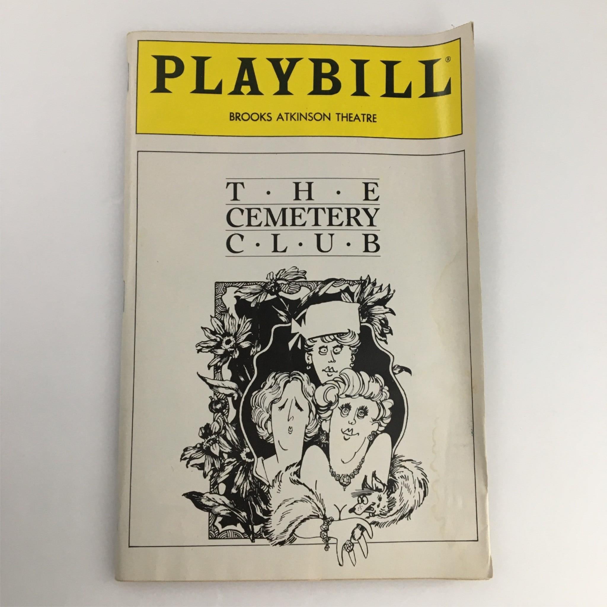 1990 Playbill The Cemetery Club by Brooks Atkinson Theater, Pamela Berlin