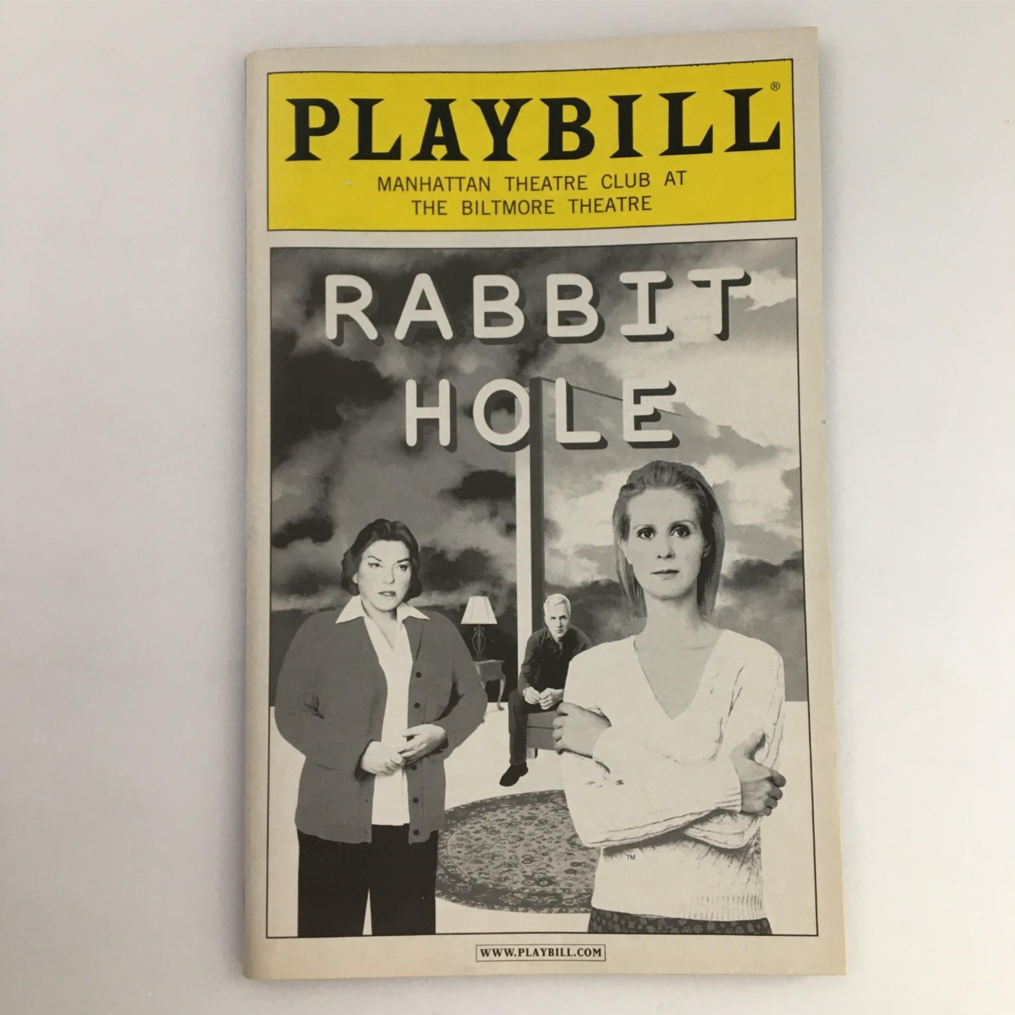 2006 Playbill Rabbit Hole by Manhattan Theatre Club at the Biltmore Theatre