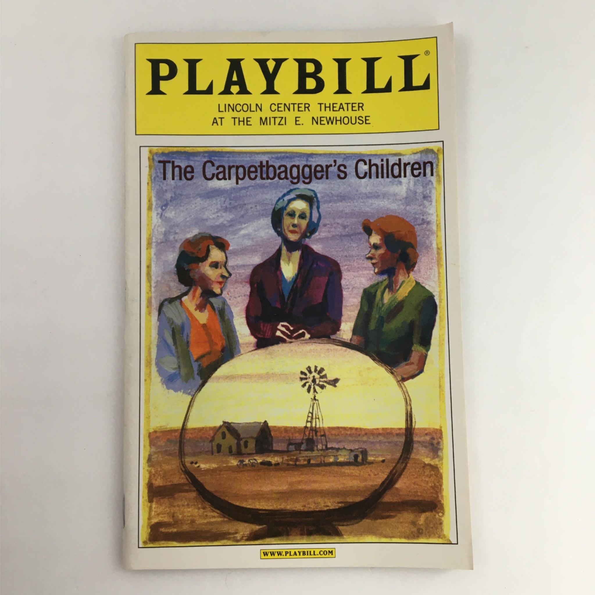 2002 Playbill The Carpetbagger's Child by Lincoln Center Theater, Horton Foote