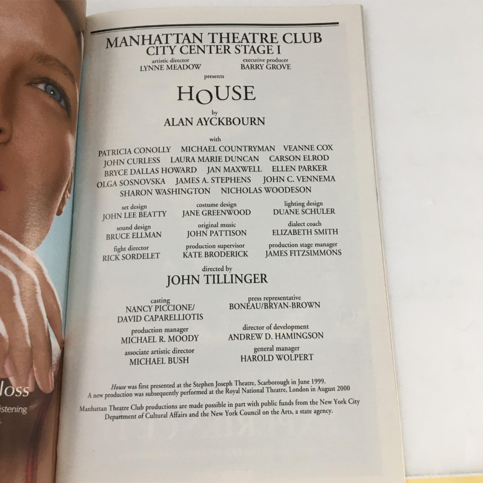 2002 Playbill House by Manhattan Theatre Club, Alan Ayckbourn, John Tillinger