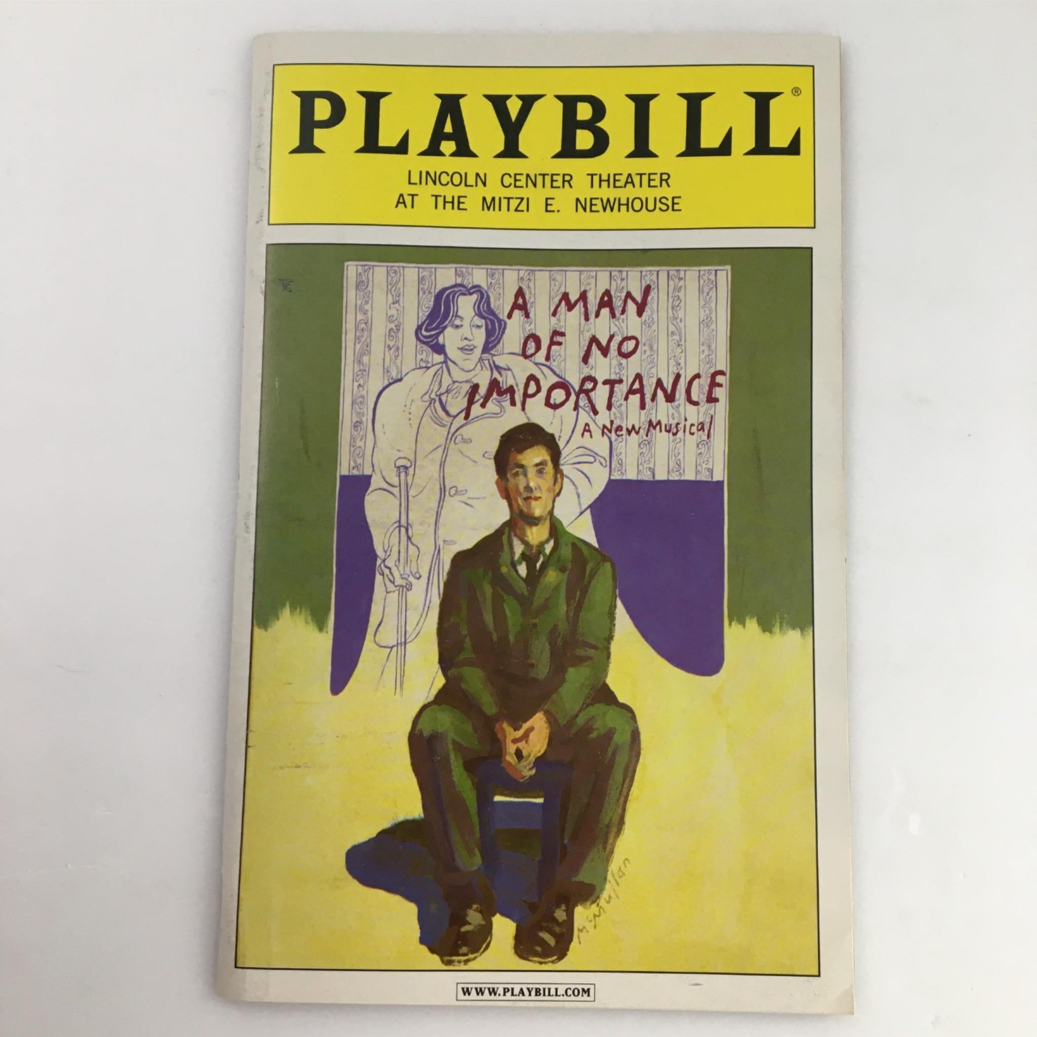 2002 Playbill A Man of No Importance by Lincoln Center Theater, Joe Mantello