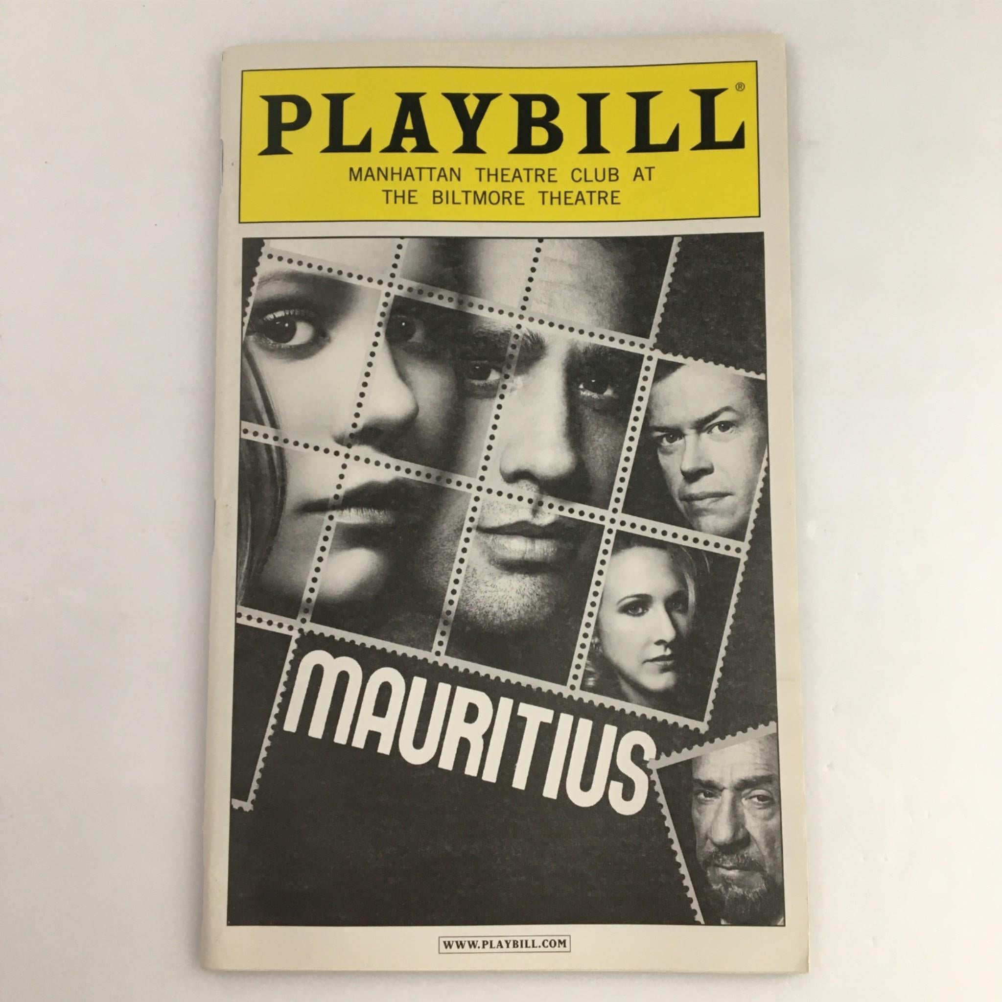 2007 Playbill Mauritius by Manhattan Theatre Club, Theresa Rebeck