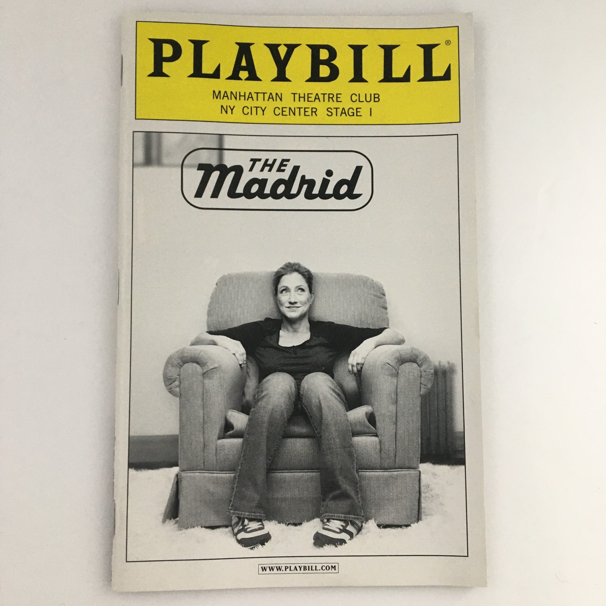 2013 Playbill Manhattan Theatre Club 'The Madrid' Seth Clayton, Edie Falco