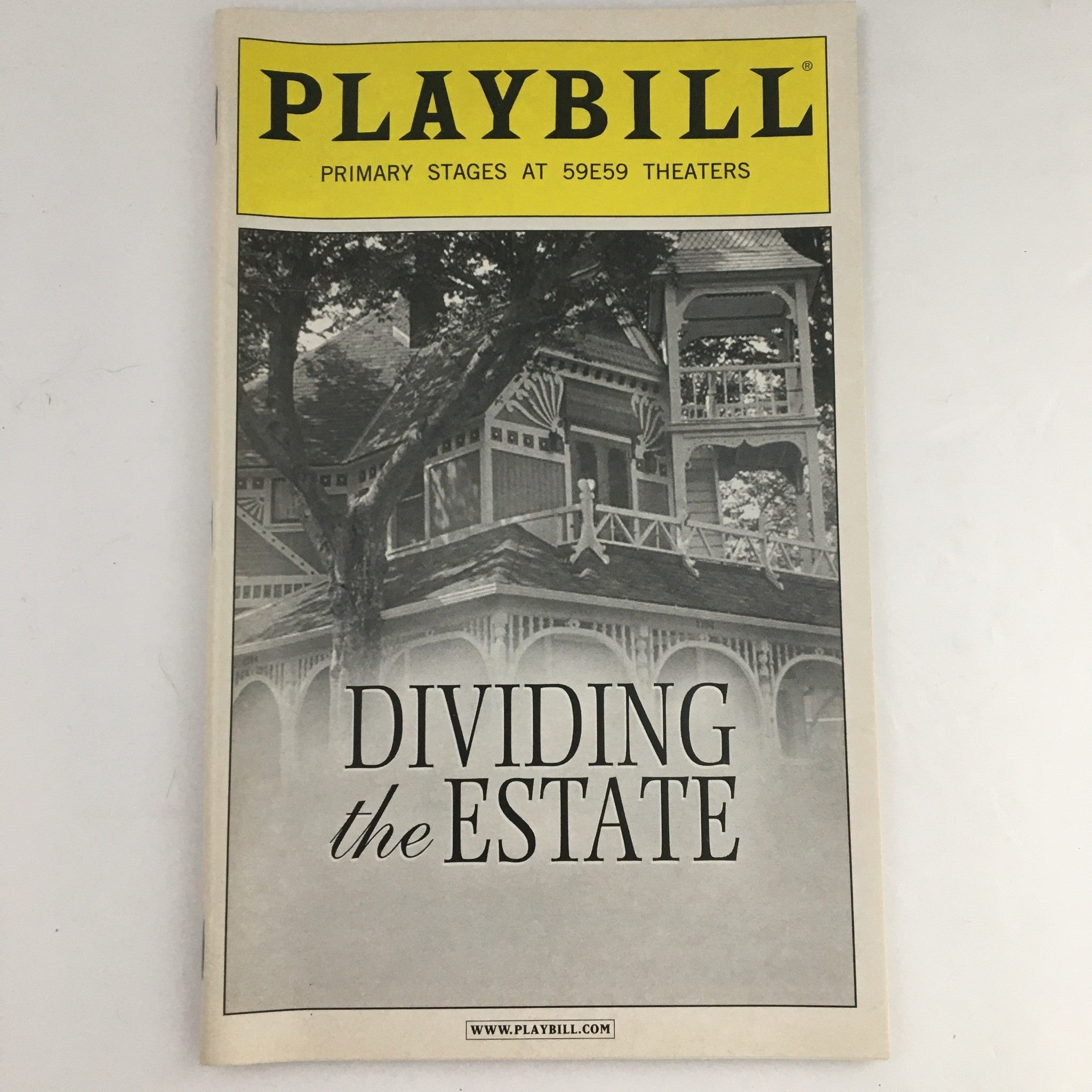 2007 Playbill 59e59 Theaters 'Dividing The Estate' Devon Abner, Elizabeth Ashley