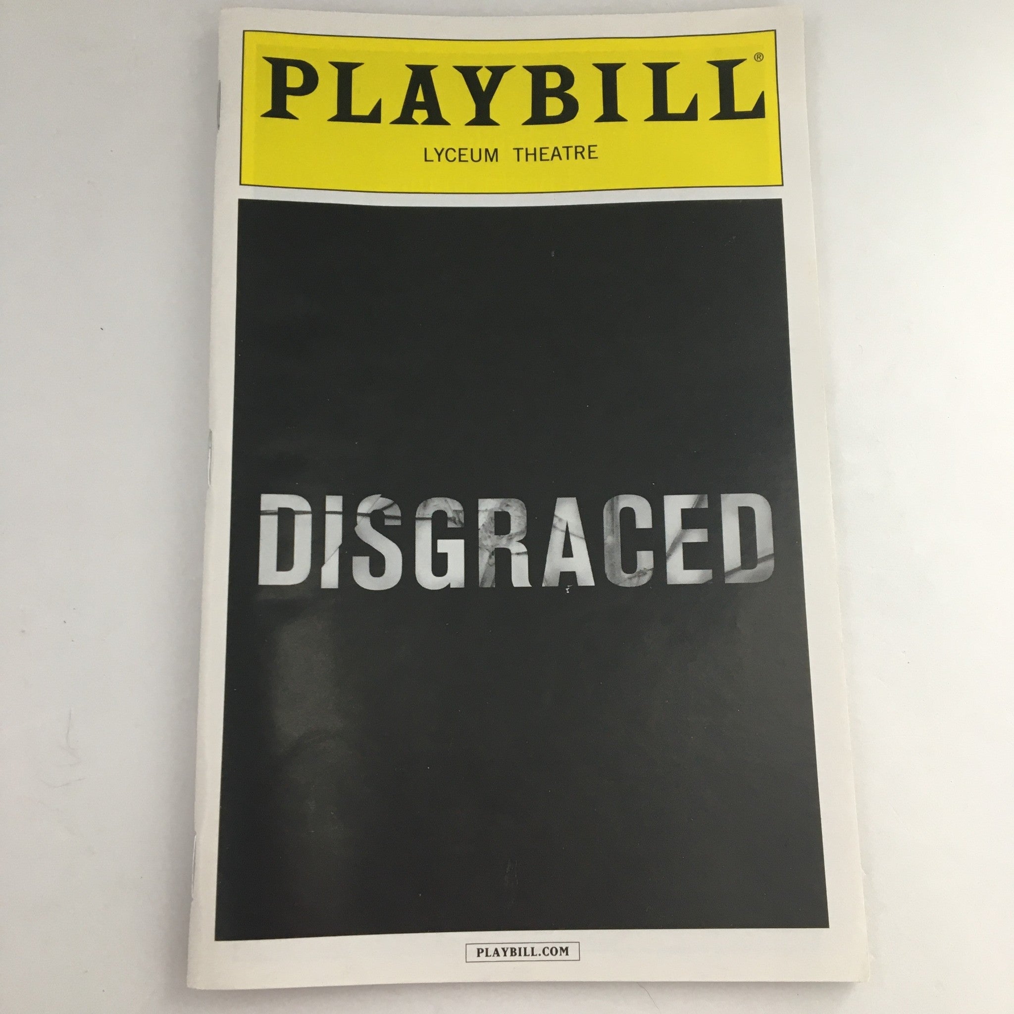 2014 Playbill Lyceum Theatre 'Disgraced' Danny Ashok and Karen Pitman