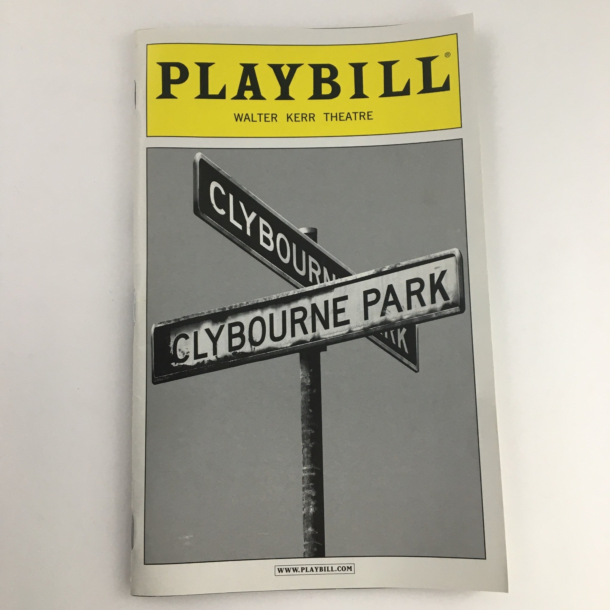 2012 Playbill Walter Kerr Theatre 'Clybourne Park' Featuring Crystal A Dickinson