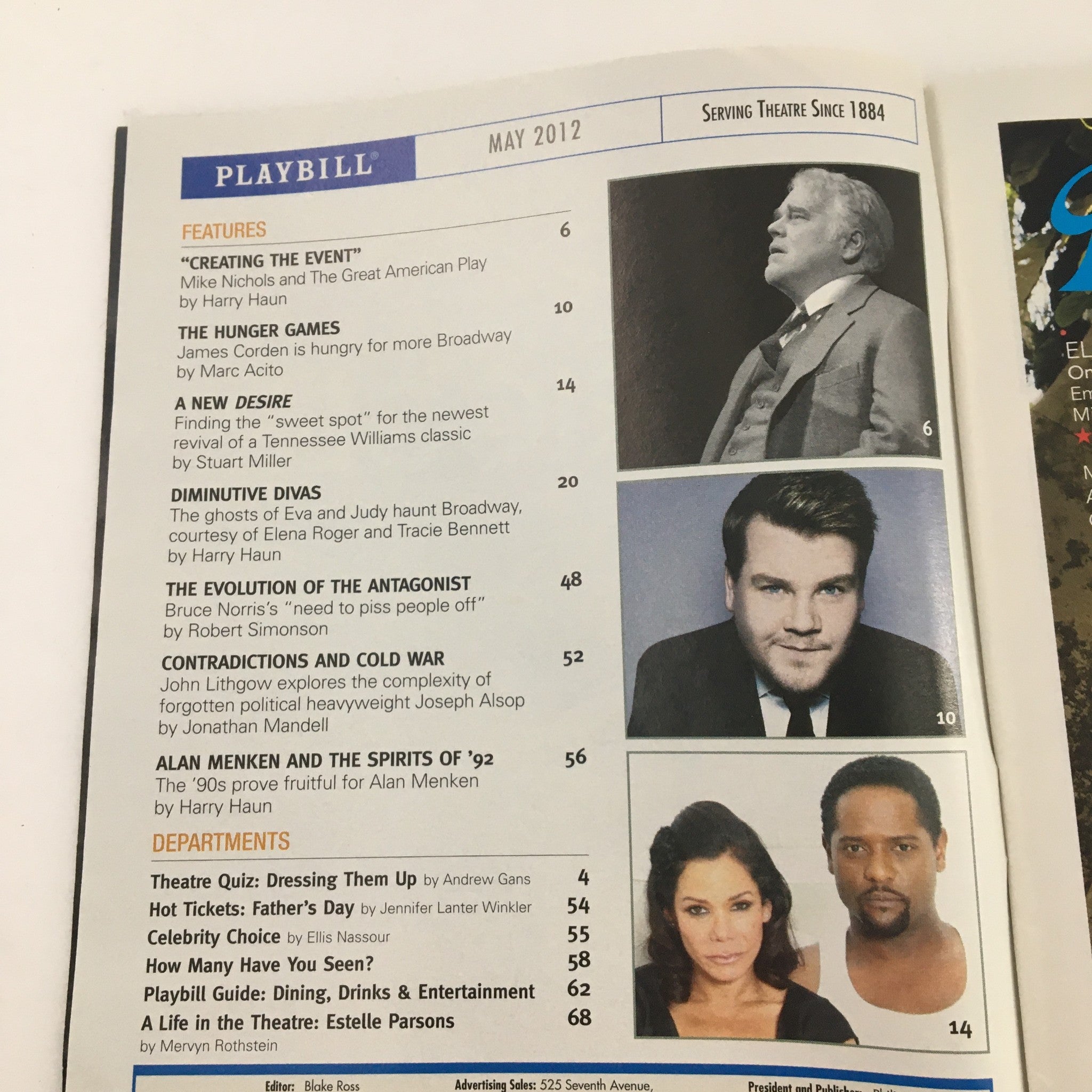 2012 Playbill Walter Kerr Theatre 'Clybourne Park' Featuring Crystal A Dickinson