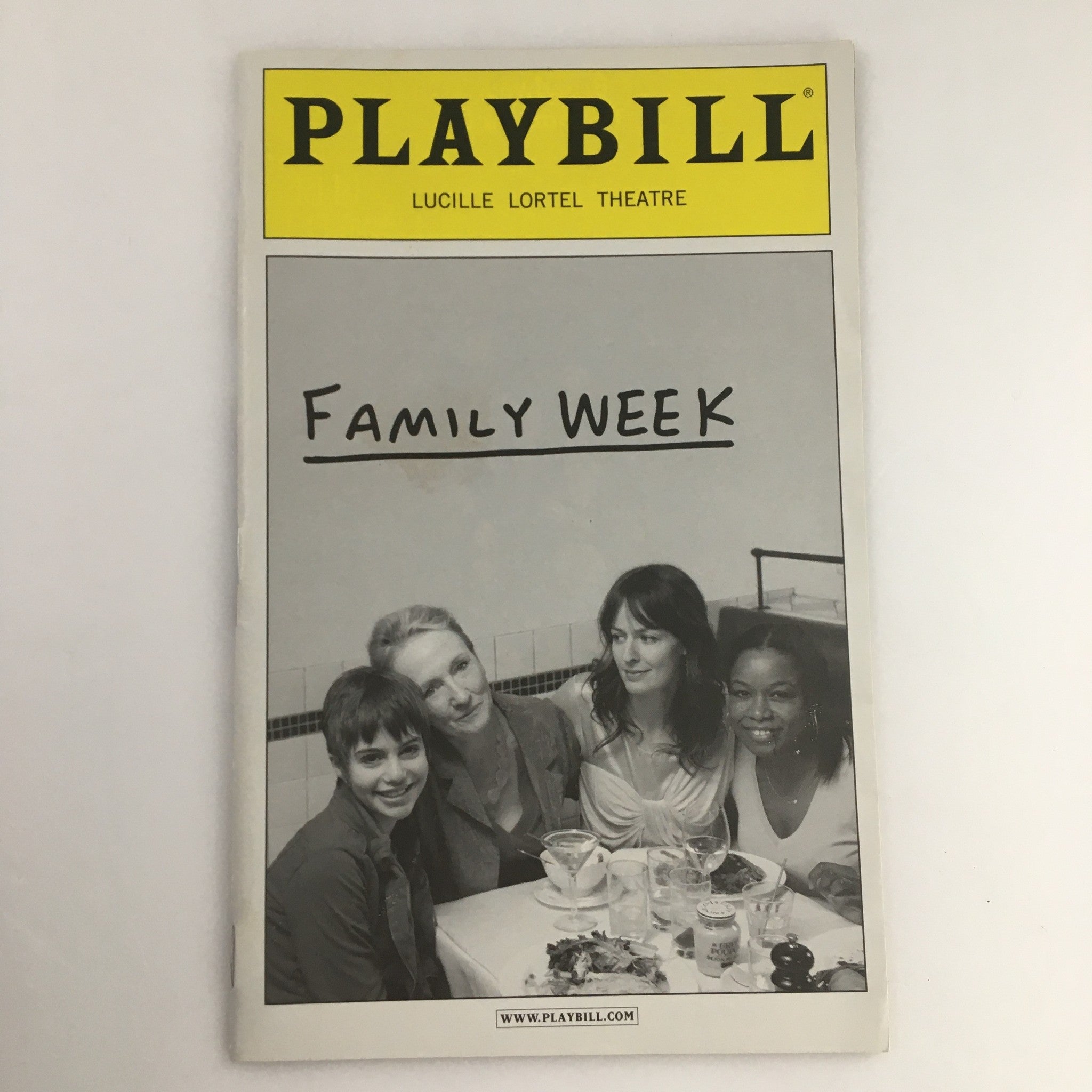 2010 Playbill Lucille Lortel Theatre 'Family Week' Samy Gayle, Rosemarie DeWitt