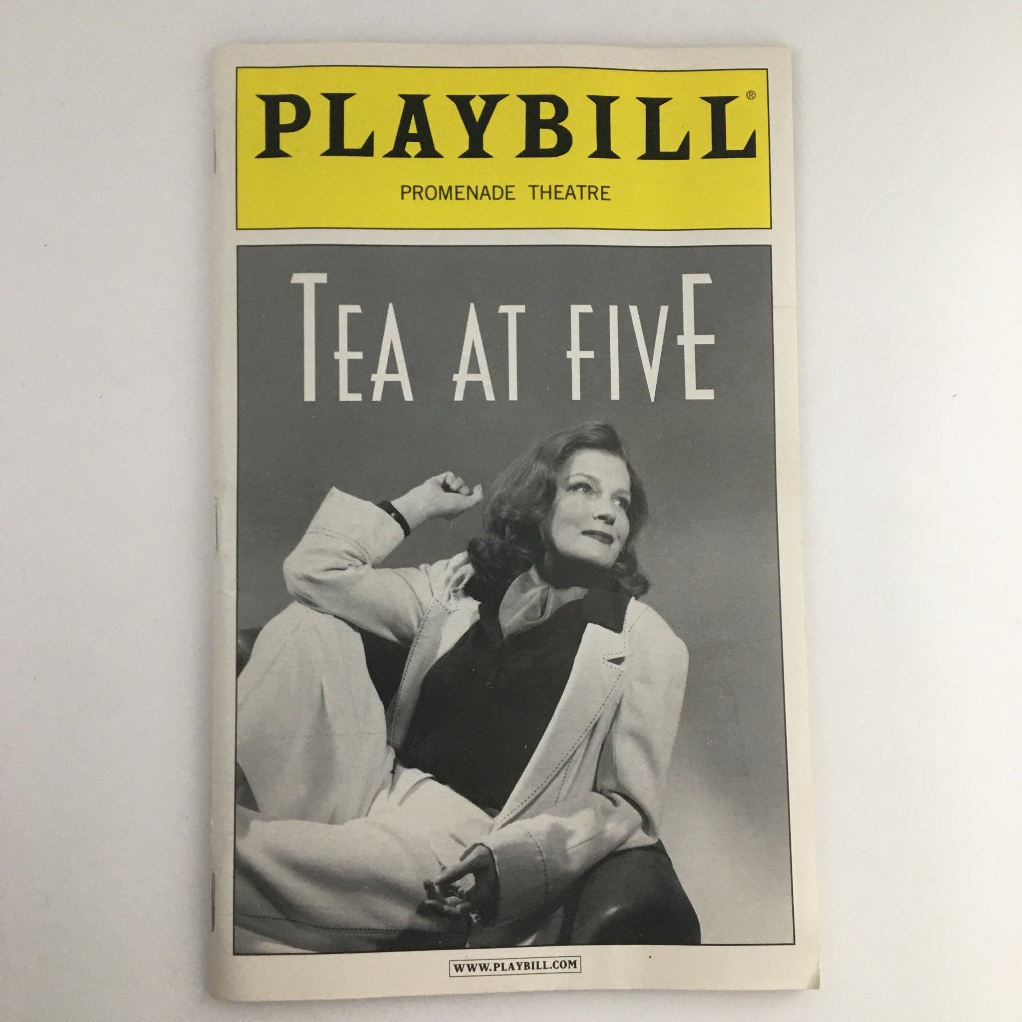 Cover of the 2003 Playbill for Promenade Theatre's production of 'Tea at Five' featuring Kate Mulgrew.