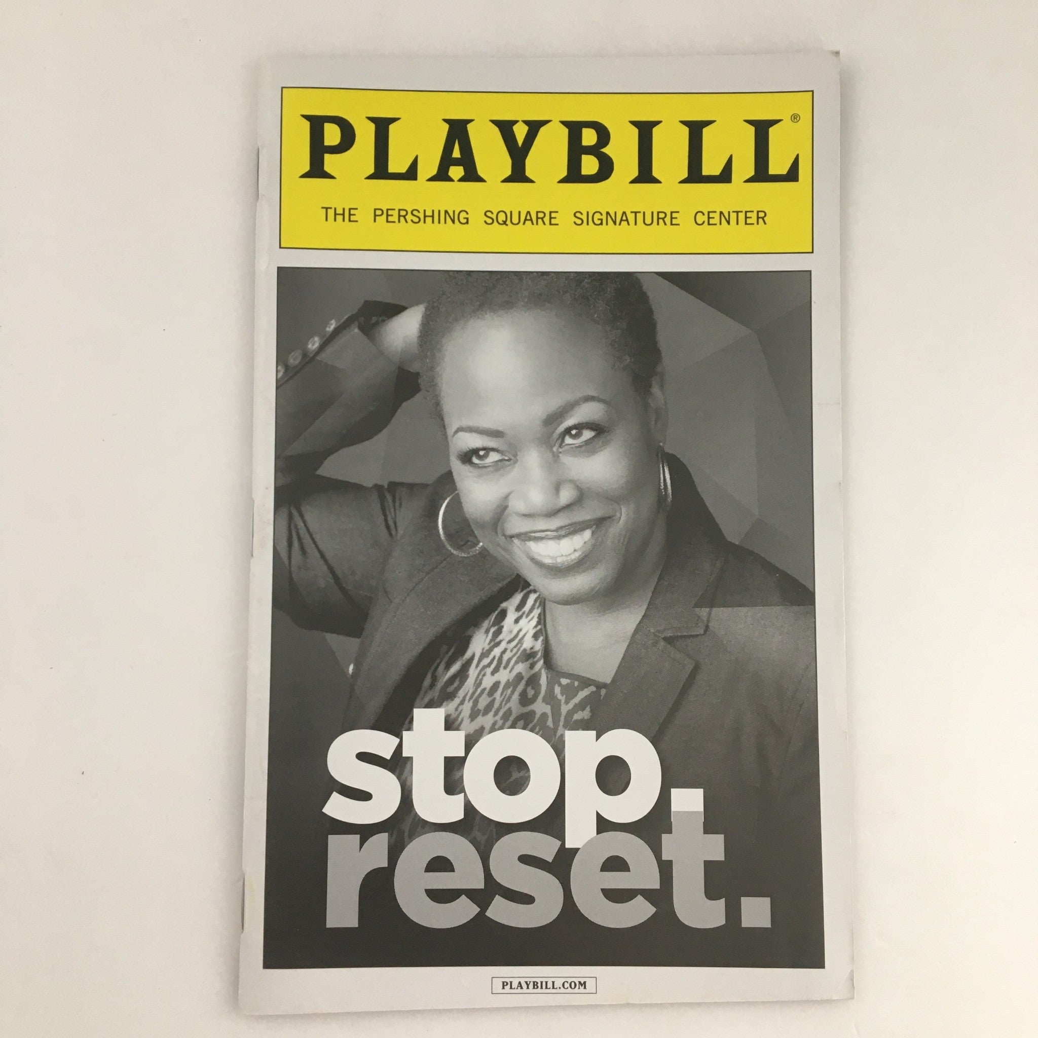 2013 Playbill Signature Theatre 'Stop Reset' Michi Barall, Teagle F. Bougere