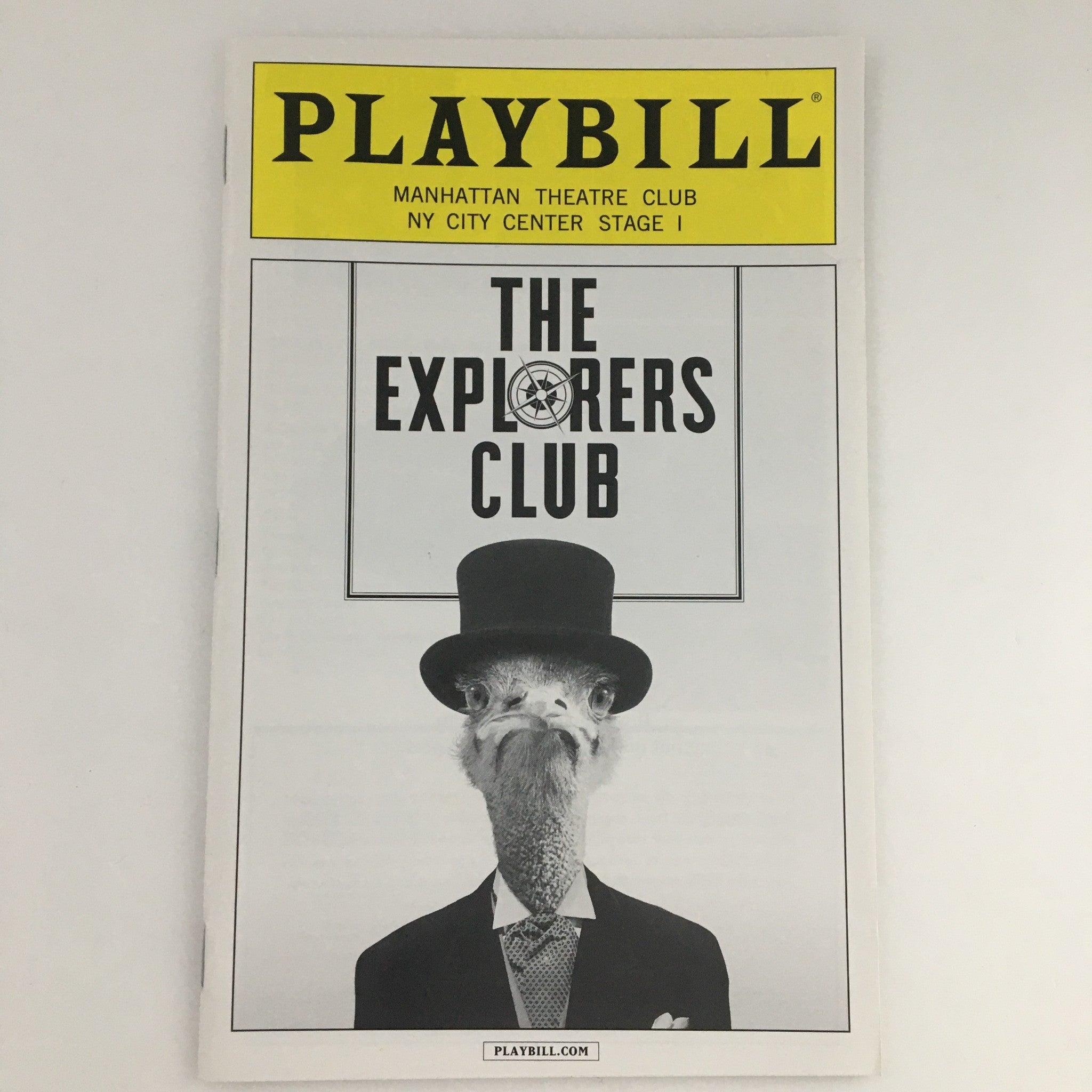 2013 Playbill Manhattan Theatre Club 'The Explorers Club' Brian Avers, Max Baker