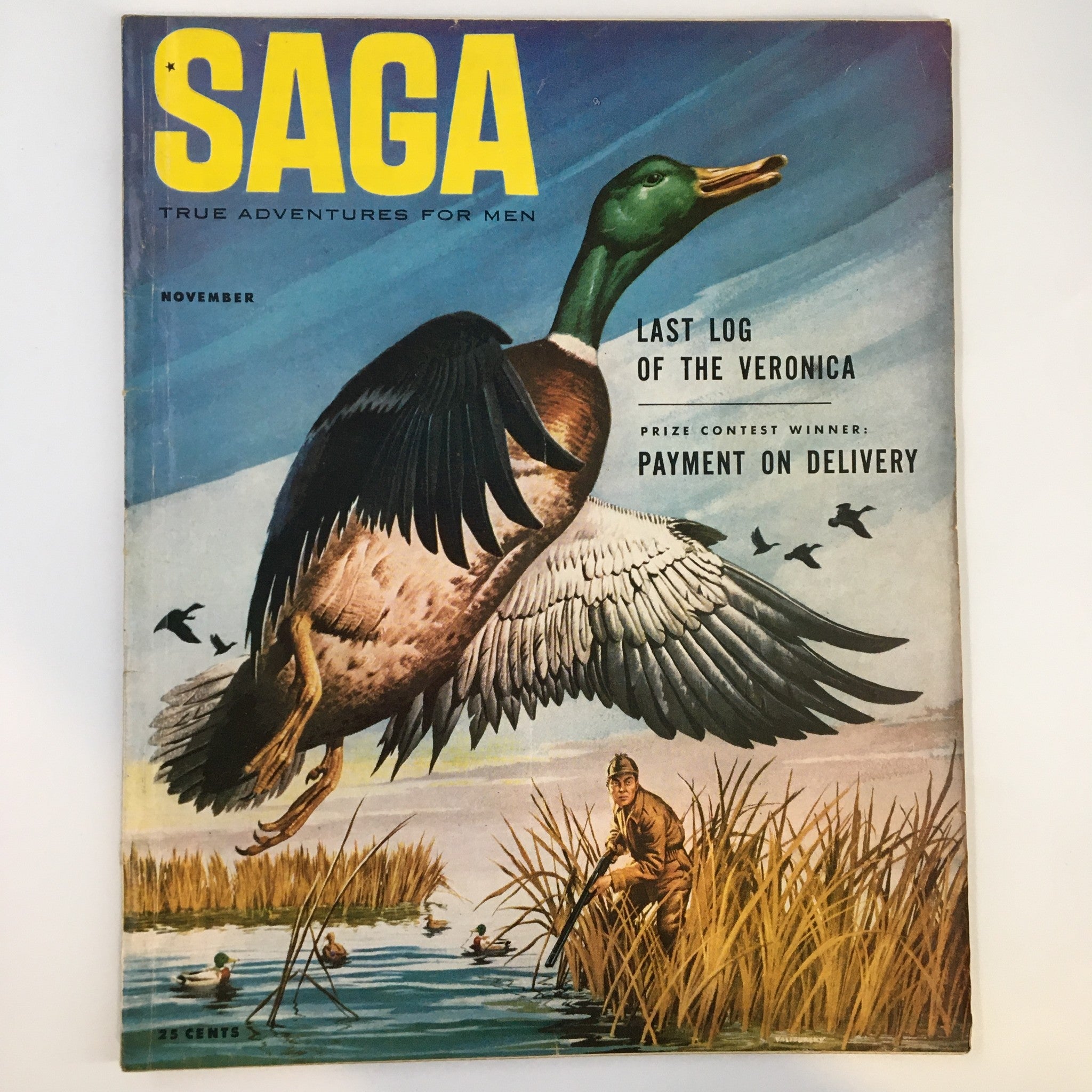 VTG Saga Magazine November 1953 Vol. 7 No. 2 Payment on Delivery No Label