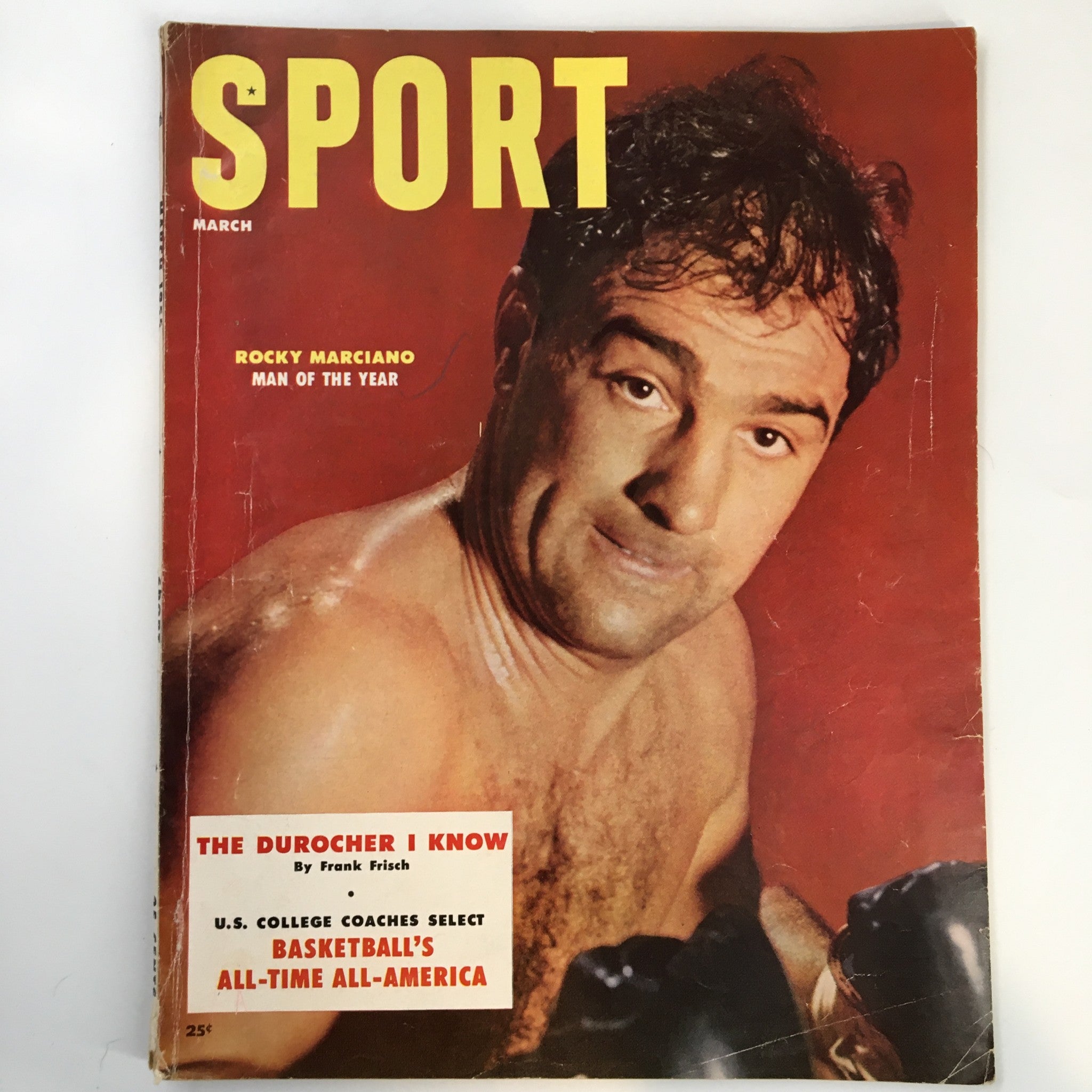 VTG Sport Magazine March 1955 Rocky Marciano Man of the Year No Label