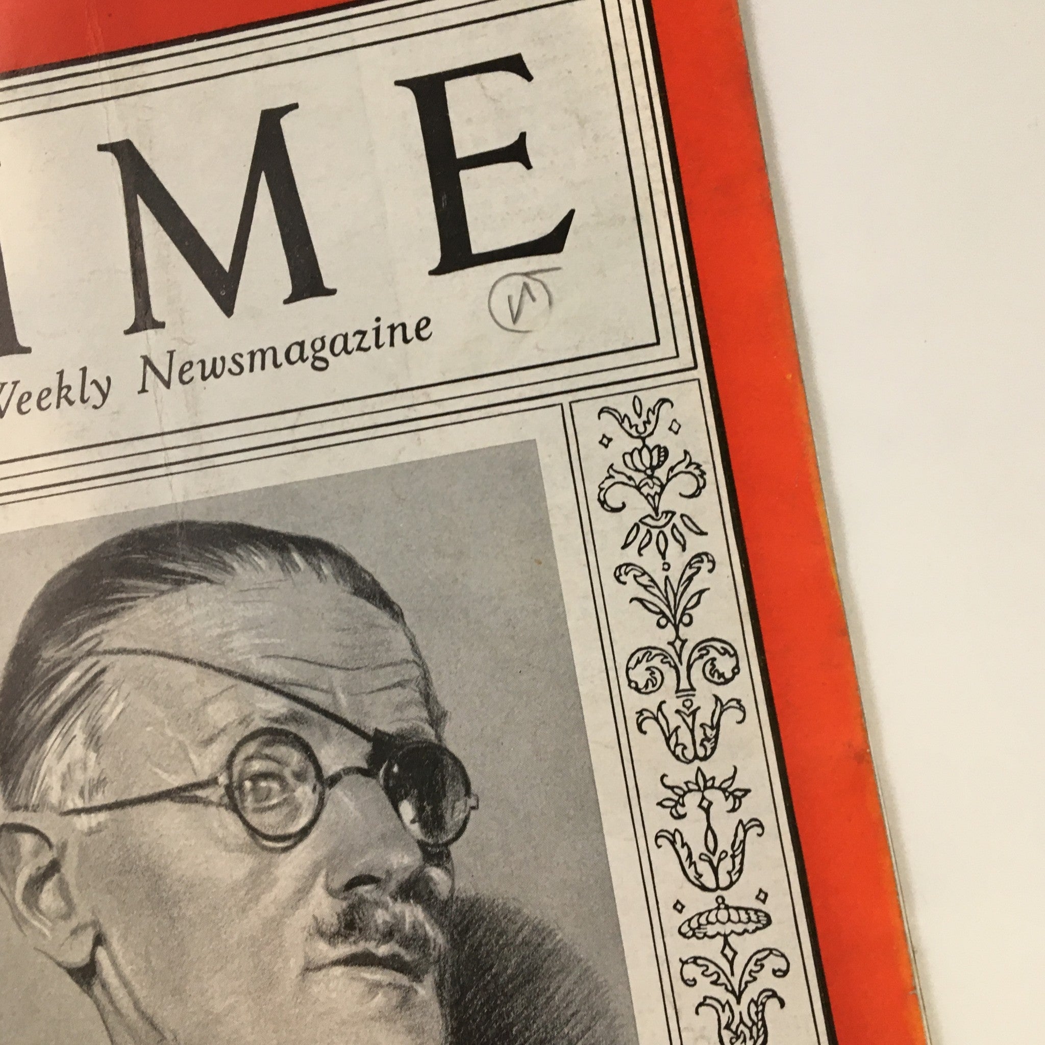 VTG Time Magazine January 29 1934 Vol. XXIII No. 5 James Joyce No Label