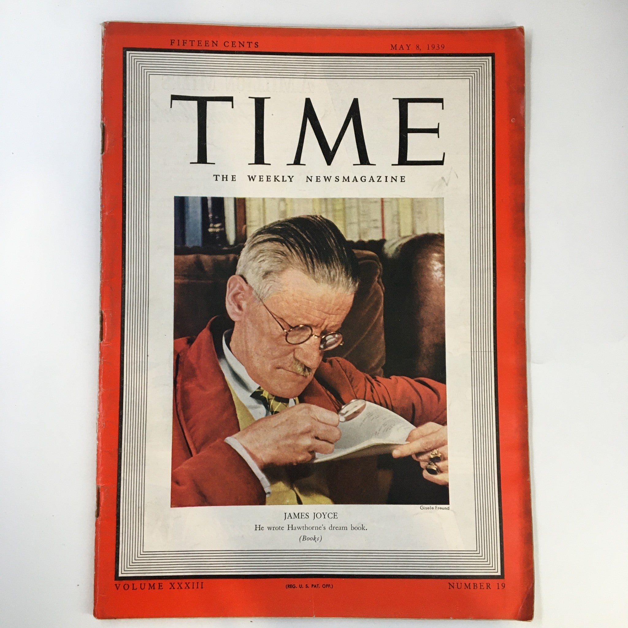 VTG Time Magazine May 8 1939 Vol. 33 No. 19 James Joyce Wrote Hawthorne's Book