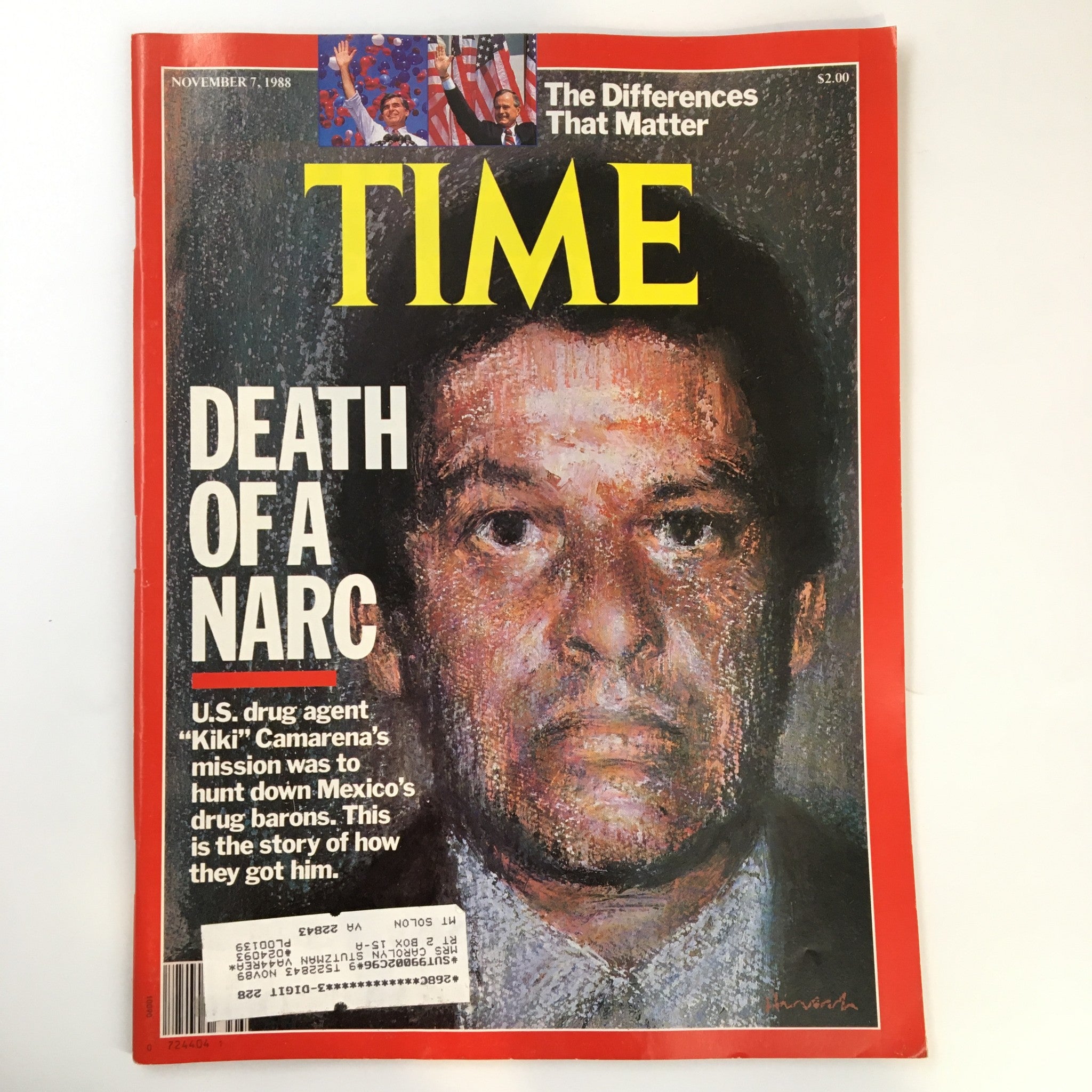 VTG Time Magazine November 7 1988 U.S. Drug Agent "Kiki" Camarena's Death