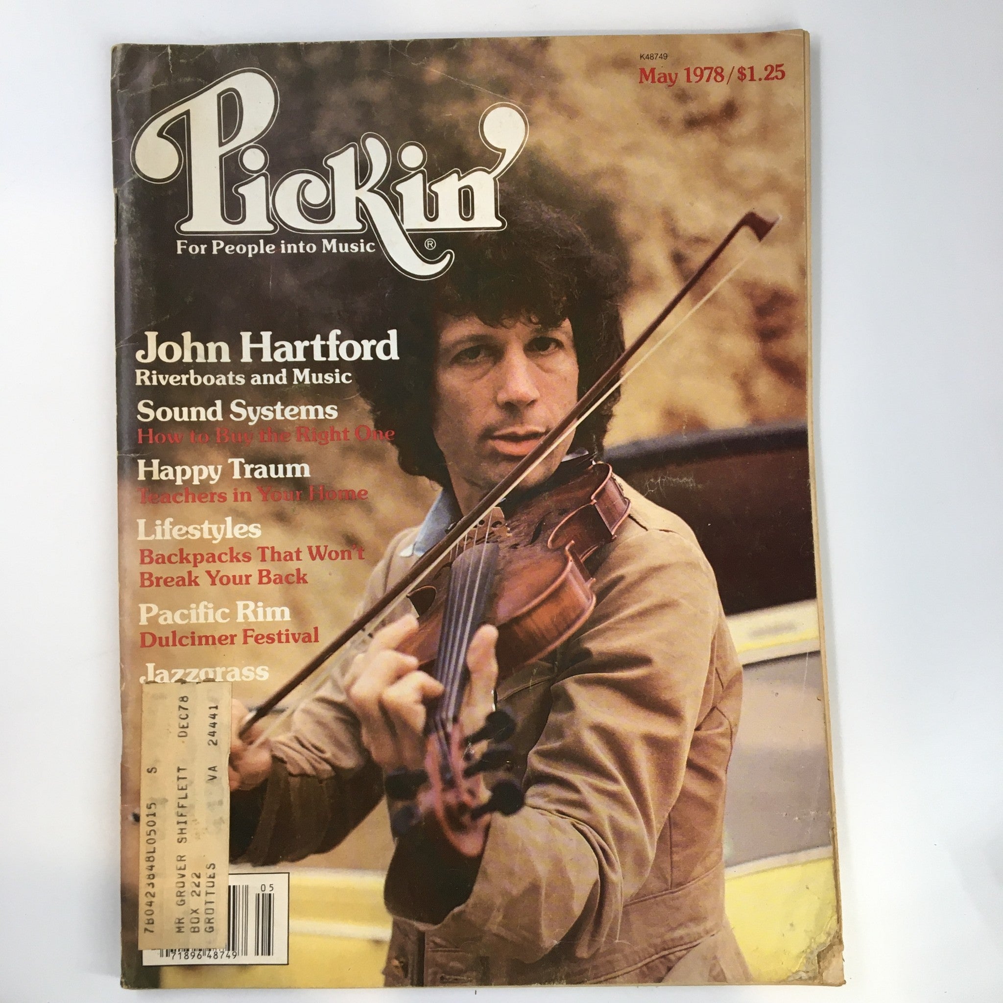 VTG Pickin' Music Magazine May 1978 John Hartford Riverboats and Music