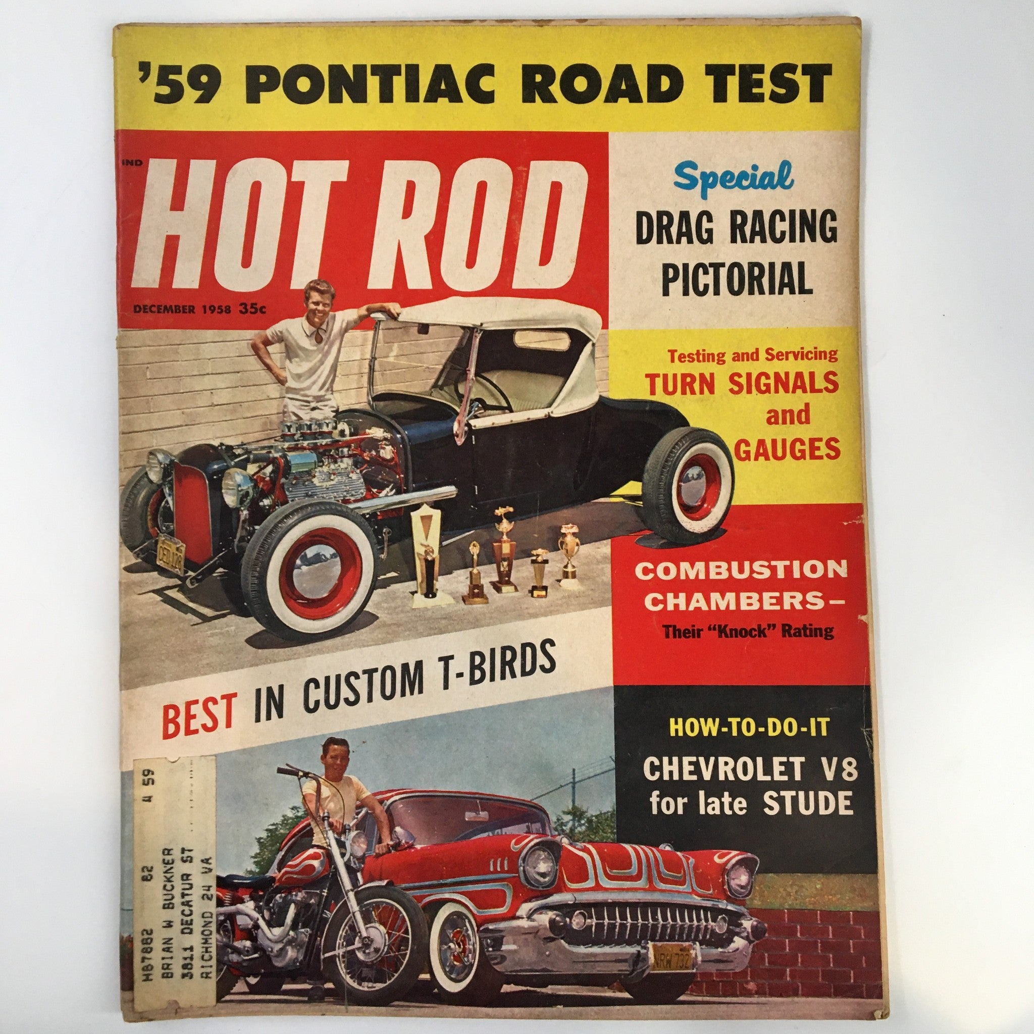 VTG Hot Rod Magazine December 1958 The Drag Racing Pictorial Special