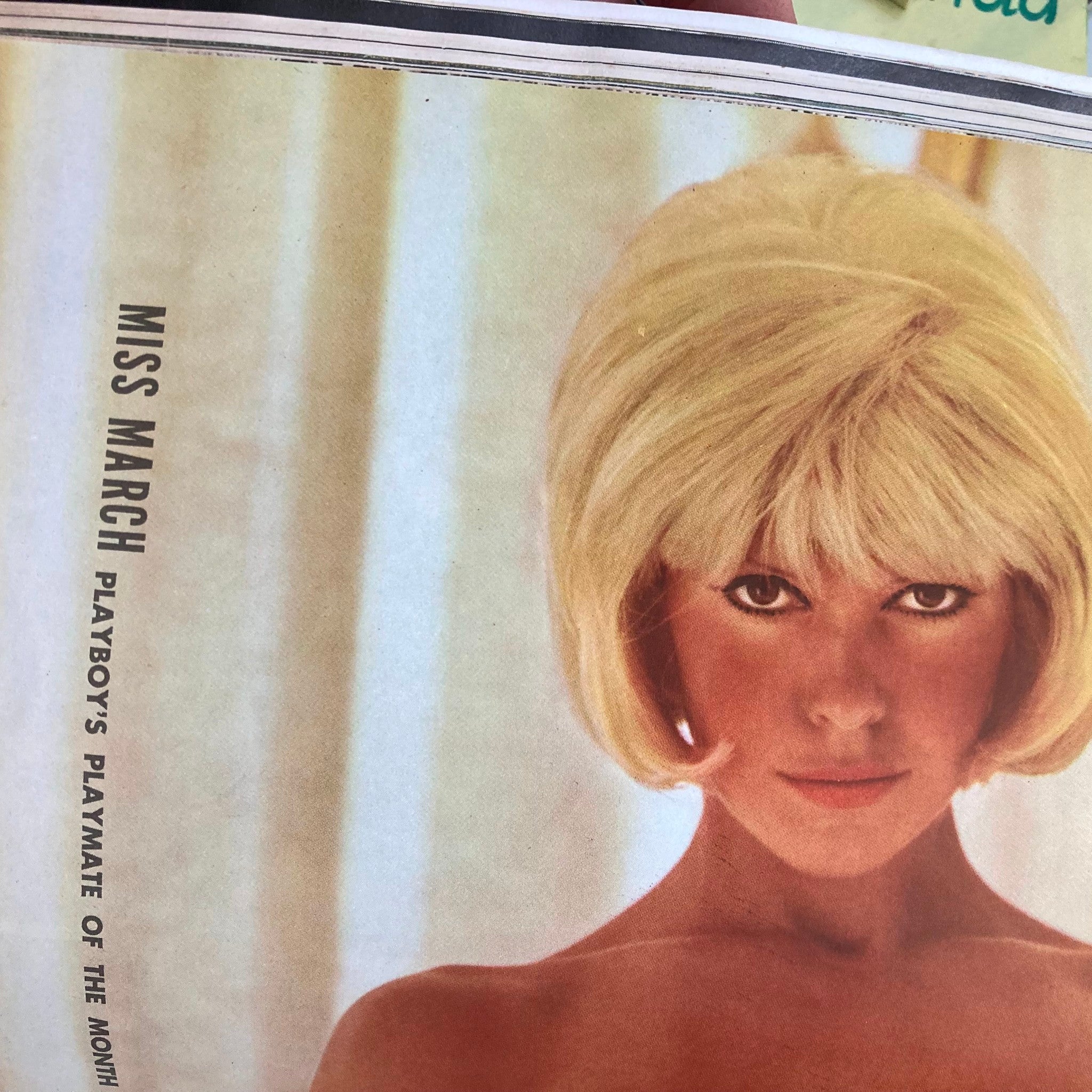 VTG Playboy Magazine March 1966 Playmate Priscilla Wright w Centerfold No Label