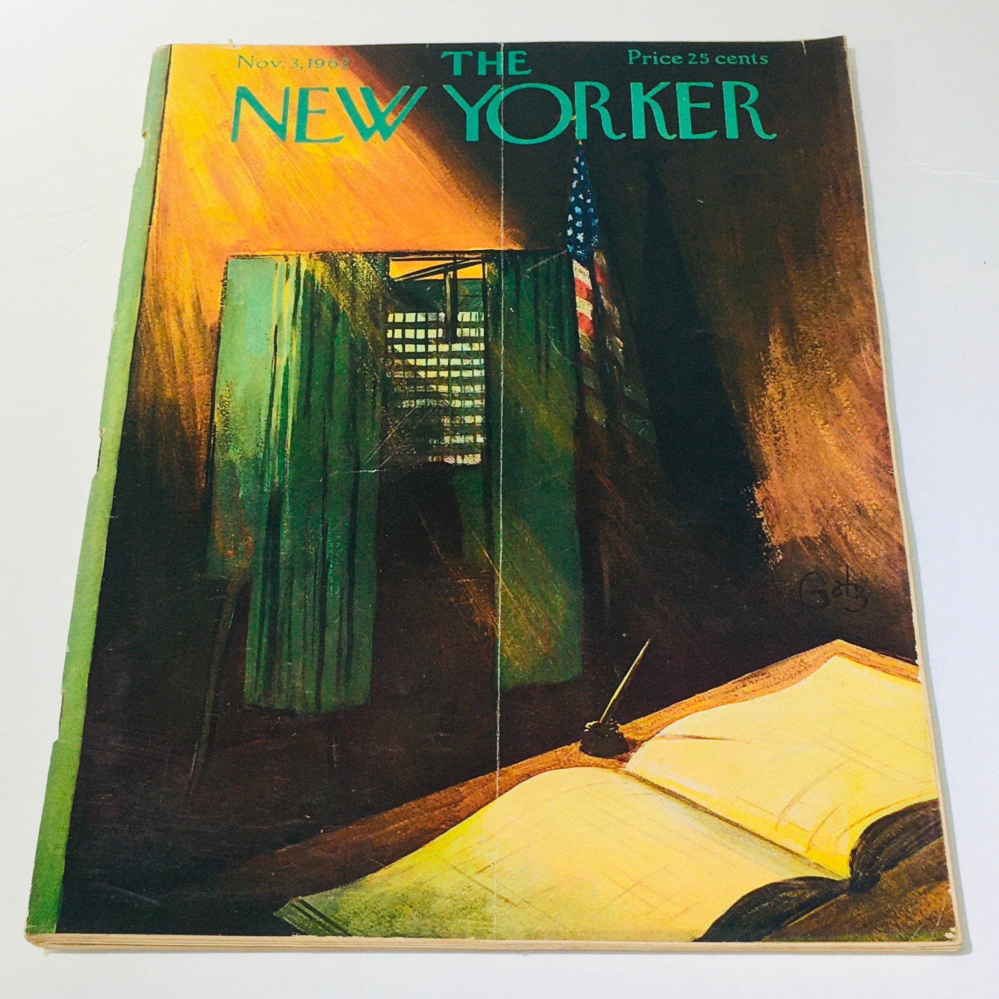 The New Yorker: November 3 1962 - Full Magazine/Theme Cover Arthur Getz