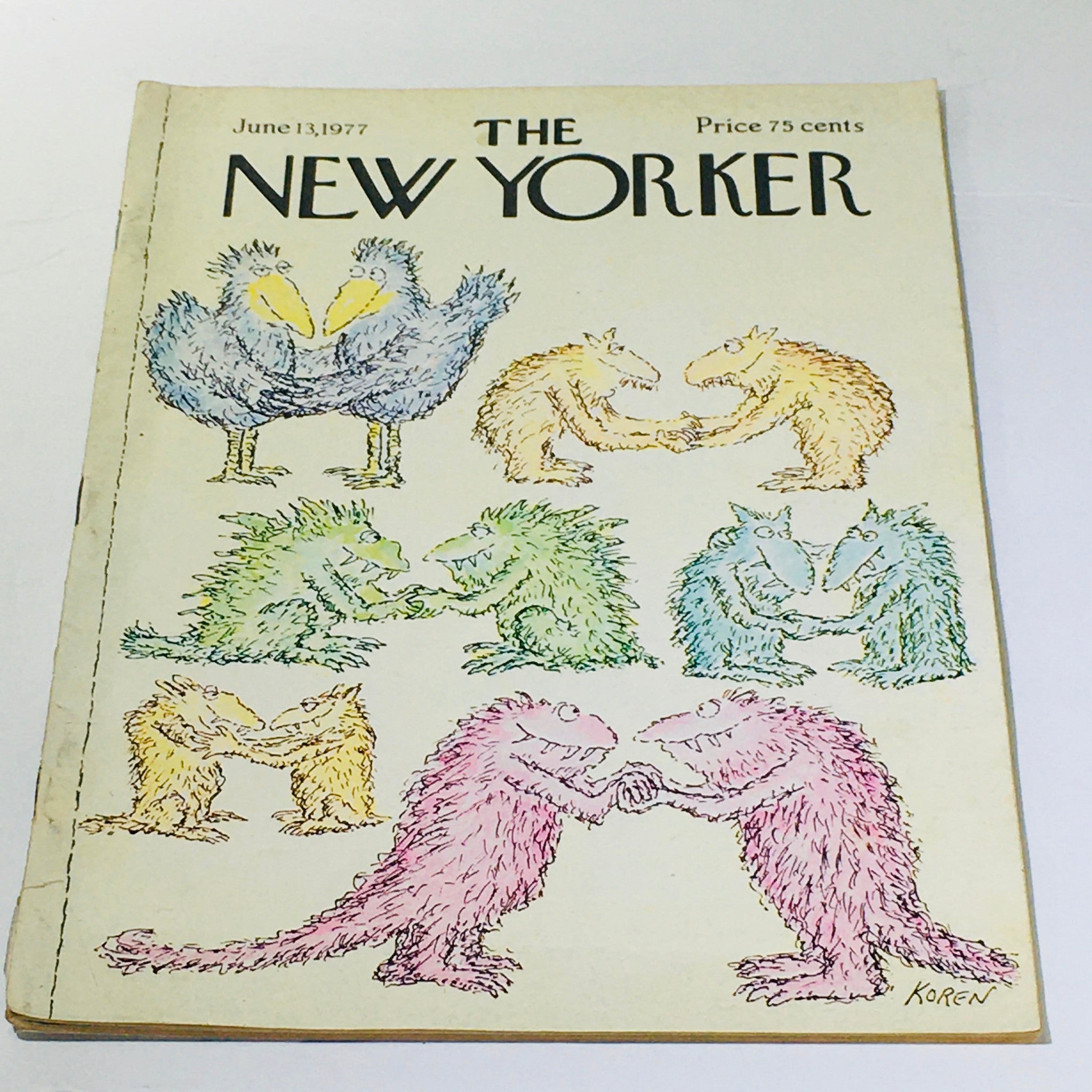 The New Yorker: June 13 1977 - Full Magazine/Theme Cover Ed Koren