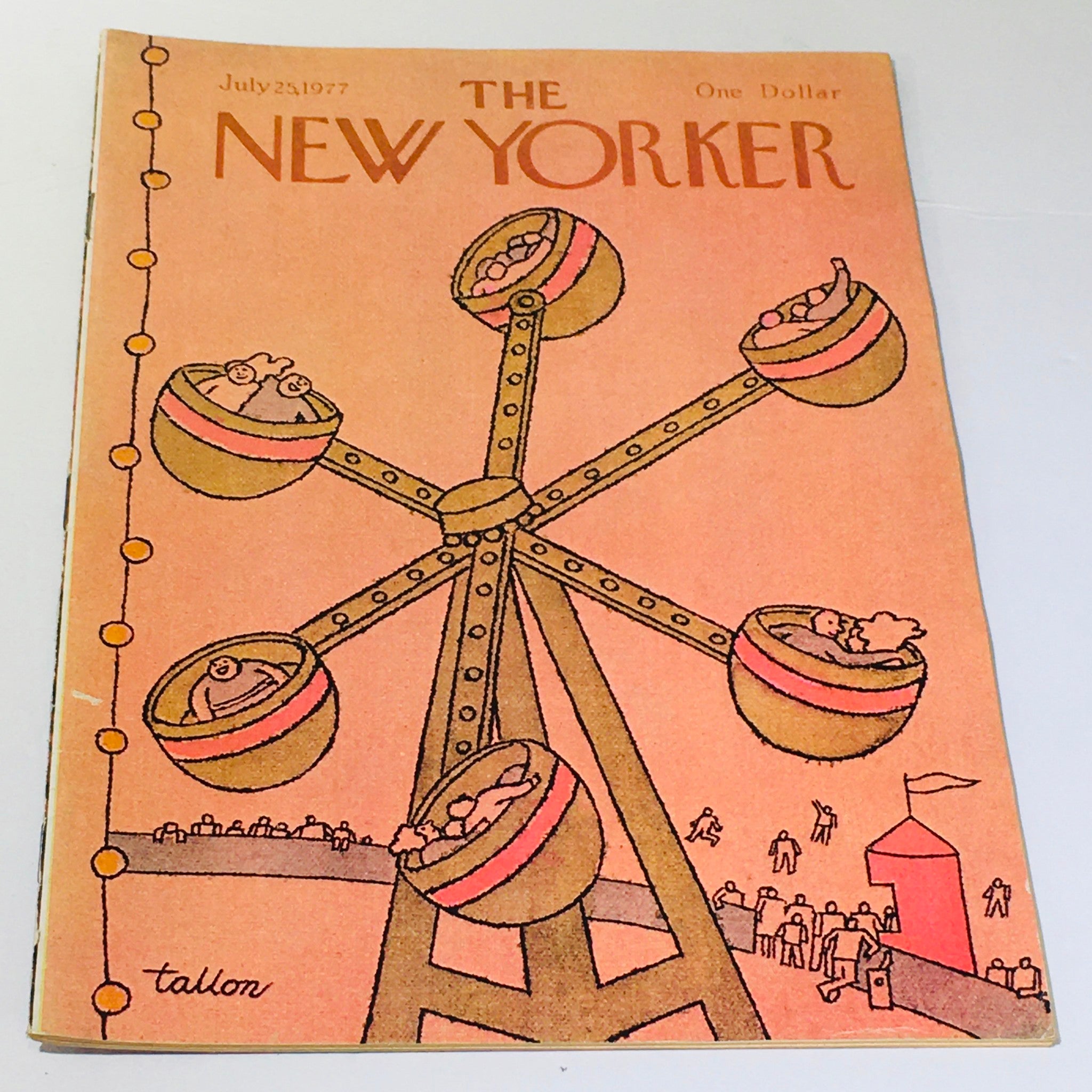 The New Yorker: July 25 1977 - Full Magazine/Theme Cover Robert Tallon