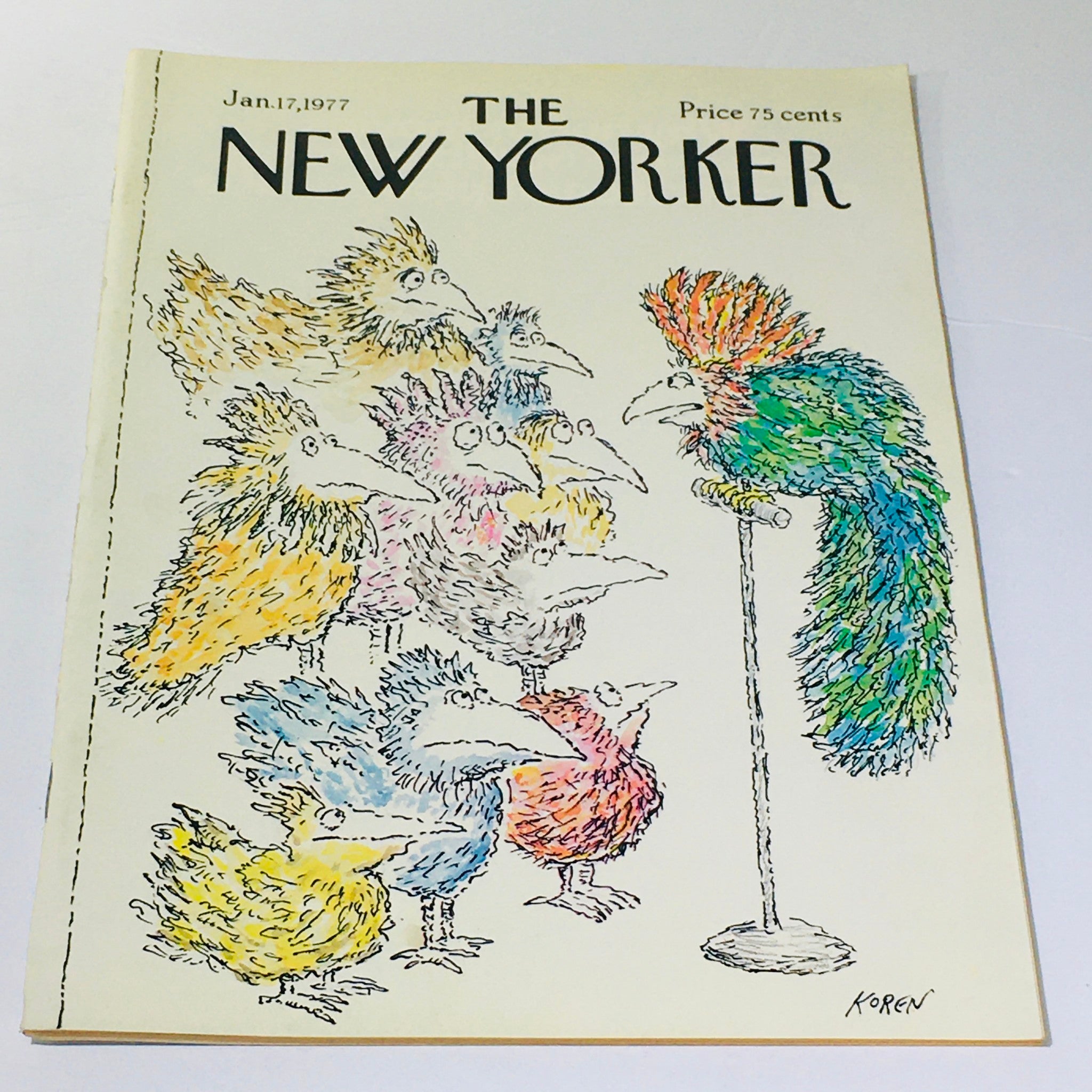 The New Yorker: January 17 1977 - Full Magazine/Theme Cover Ed Koren