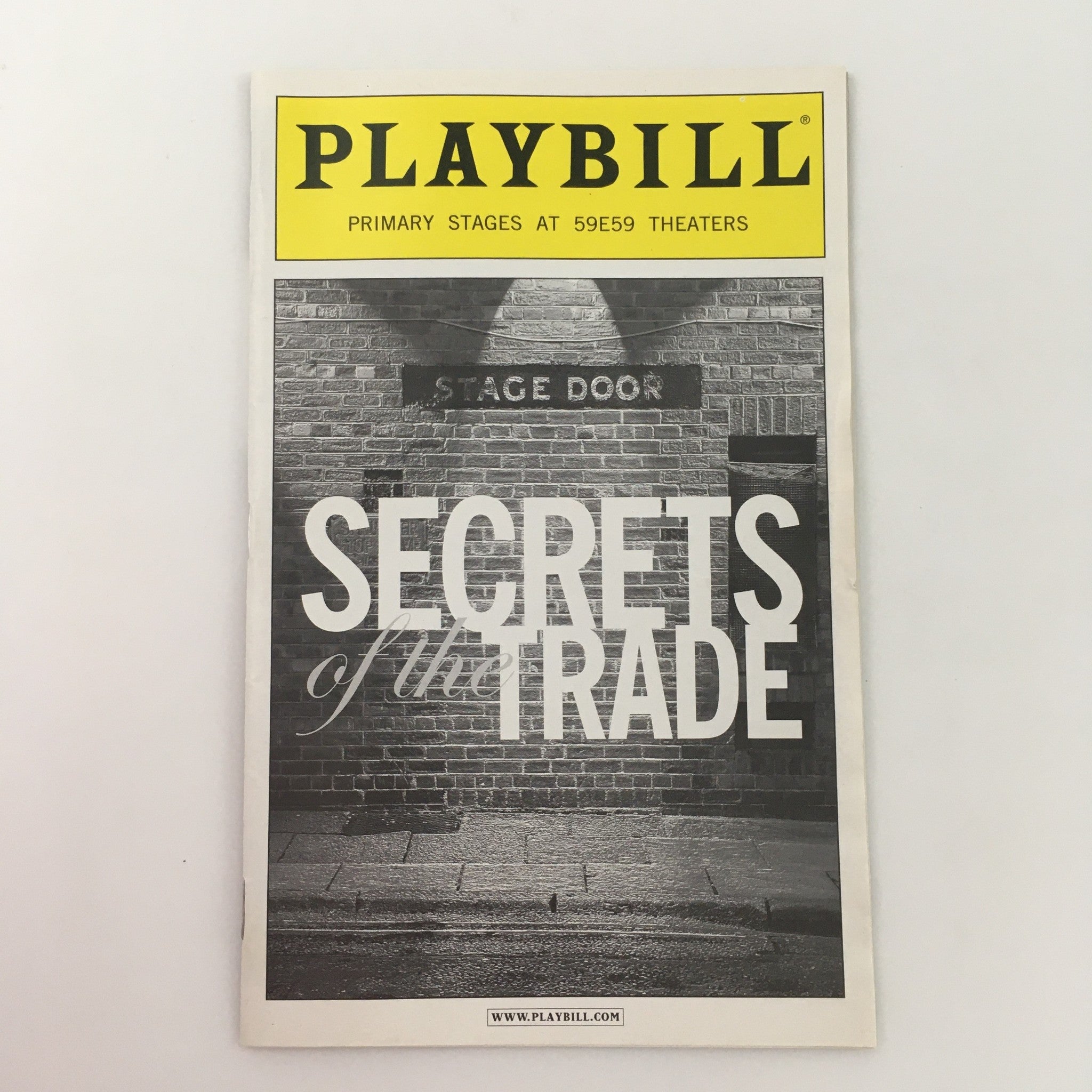 2010 Playbill Primary Stages 59E59 Theater Secrets of the Trade, Jonathan Tolins