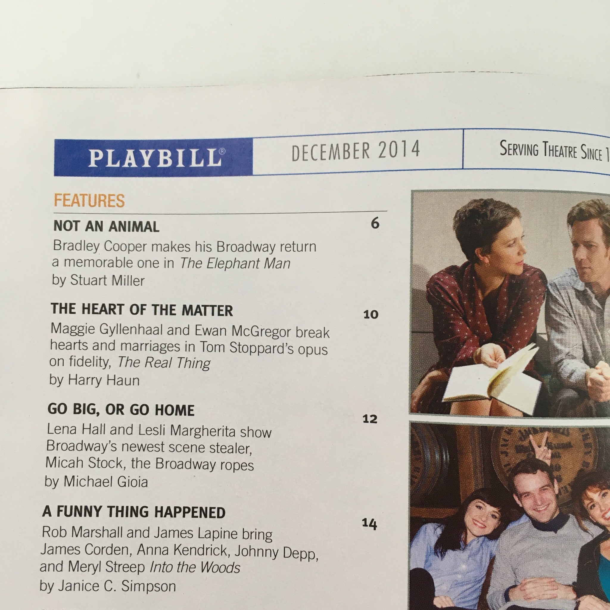 2014 Playbill The Mitzi E. Newhouse ‘The Oldest Boy’ by Sarah Ruhl