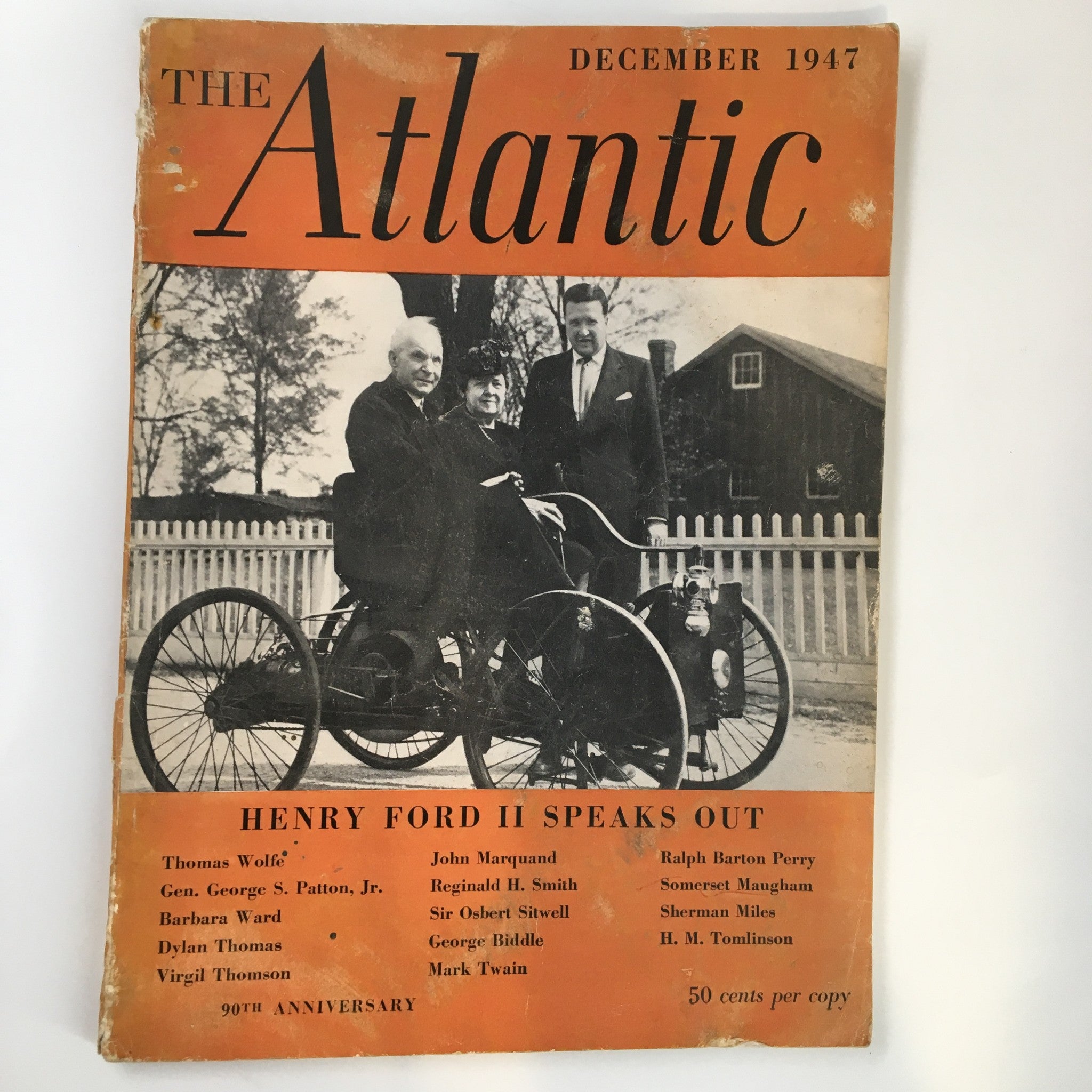 VTG The Atlantic Magazine December 1947 Henry Ford II Speaks Out No Label