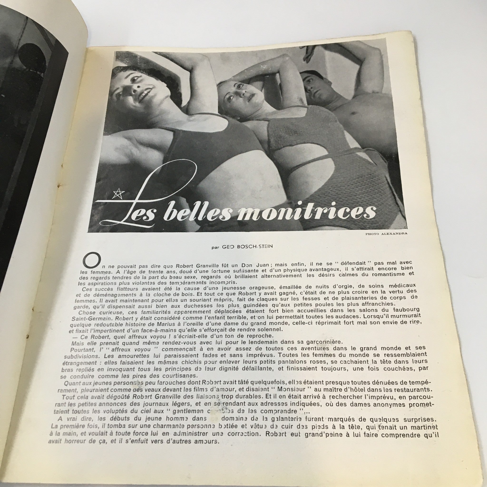 VTG Pages Folles Magazine Janvier 1936 Femmes Nues De L'Alcazar No Label