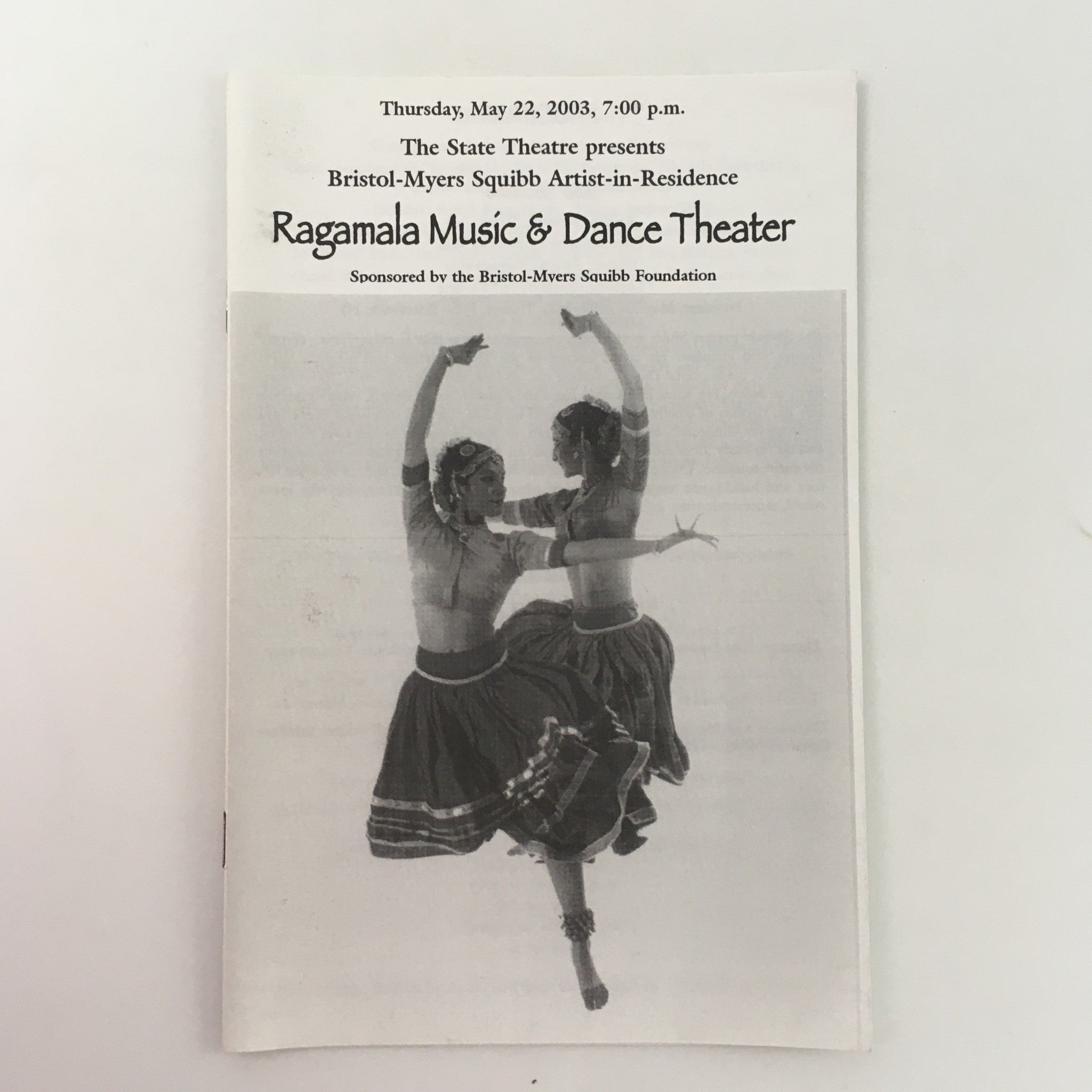 2003 The State Theatre Presents ‘Ragamala & Dance Theater’