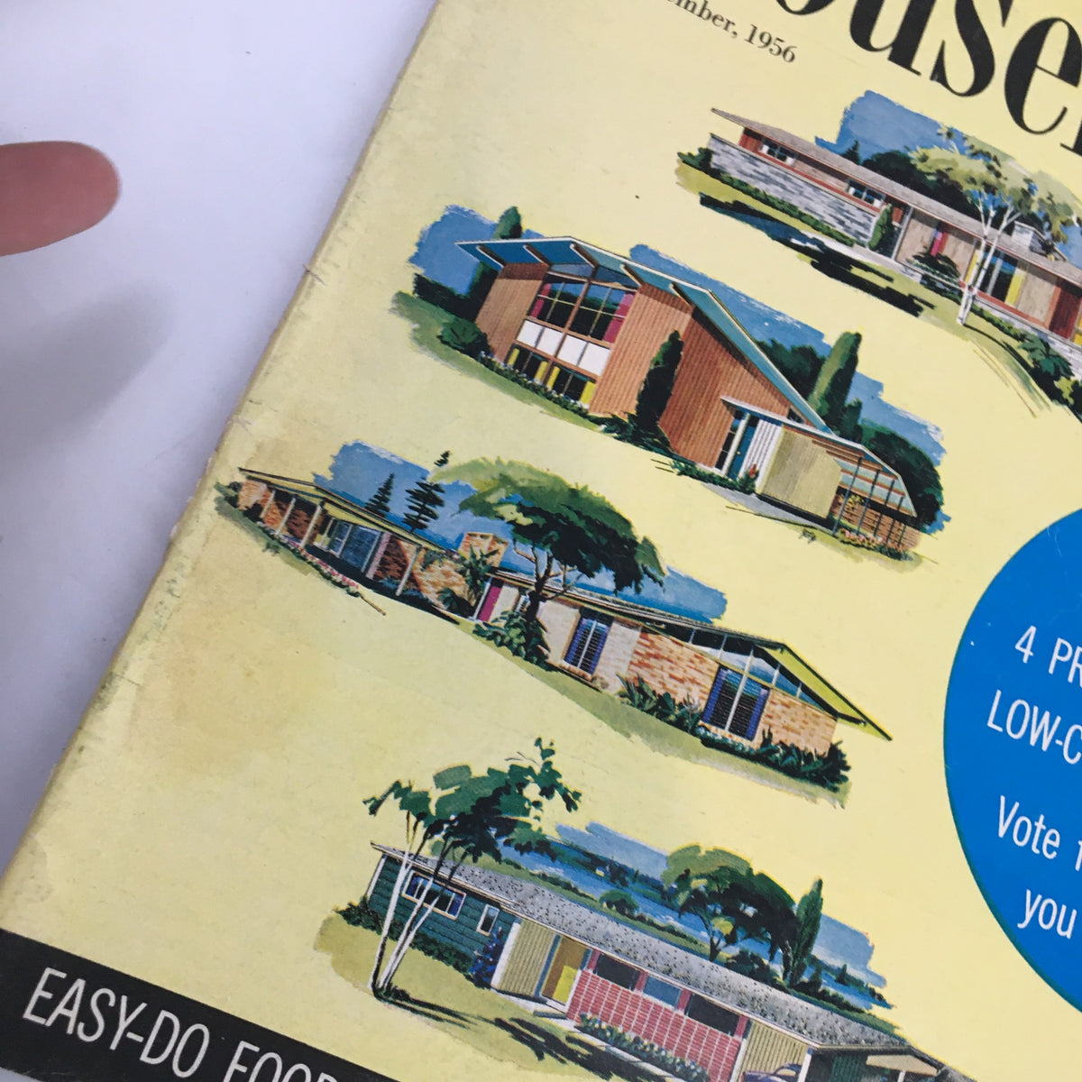 VTG Household Magazine November 1956 The 4-Prize Winning Low Cost Home