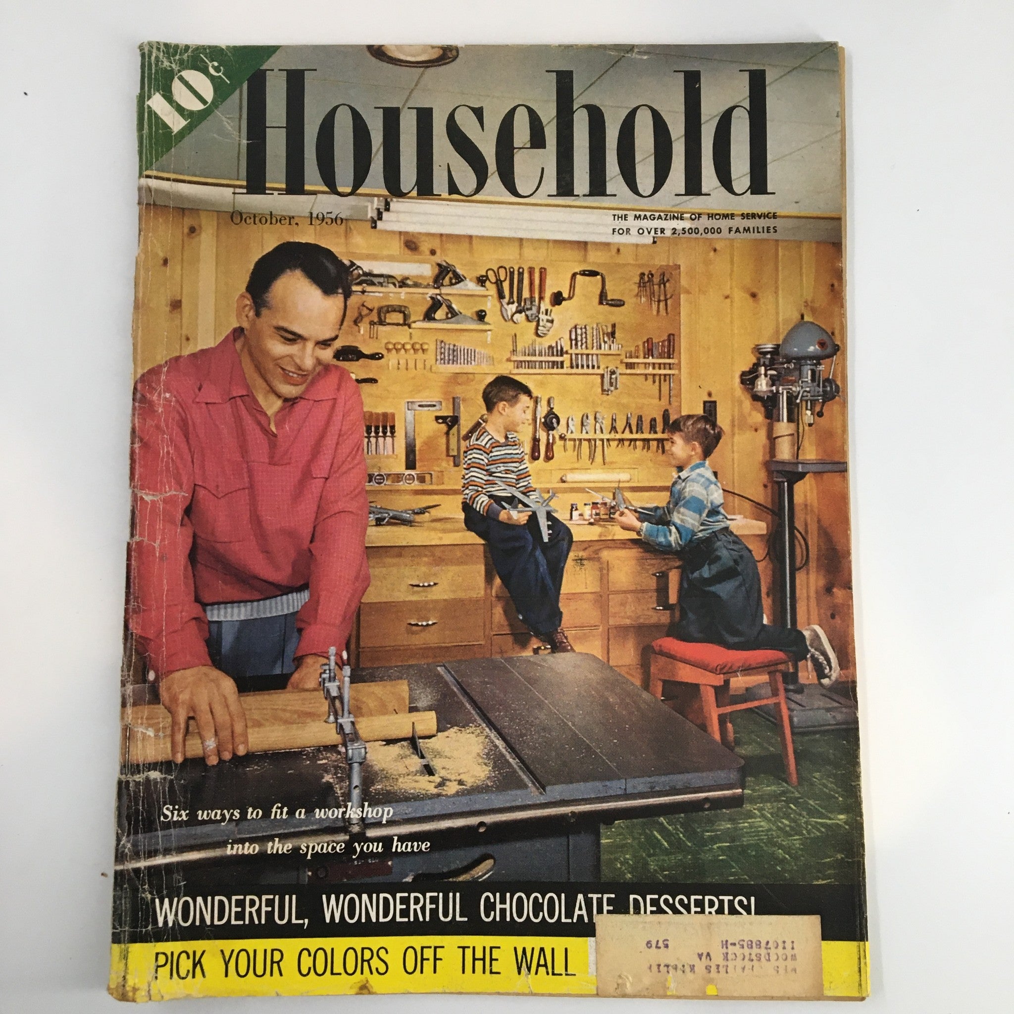 VTG Household Magazine October 1956 Six Ways to Fir A Workshop Into Your Space