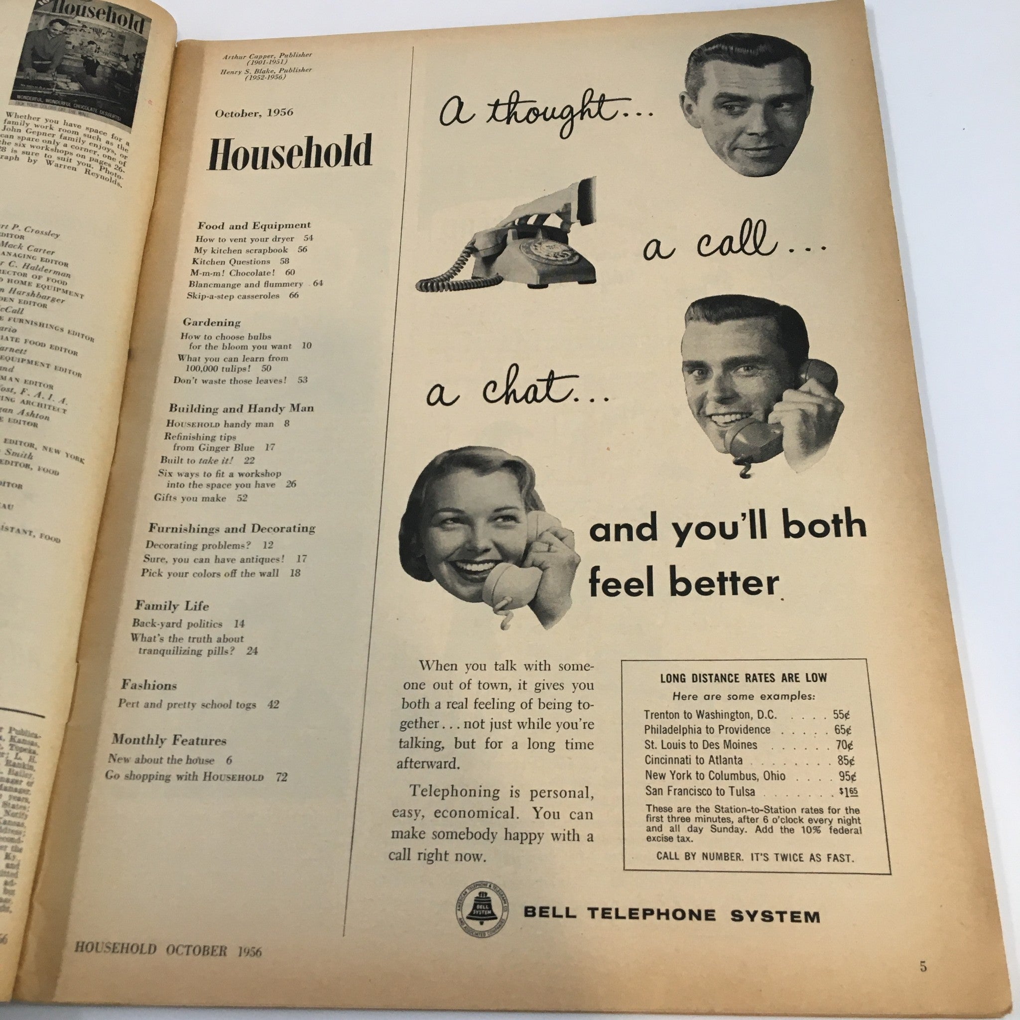 VTG Household Magazine October 1956 Six Ways to Fir A Workshop Into Your Space