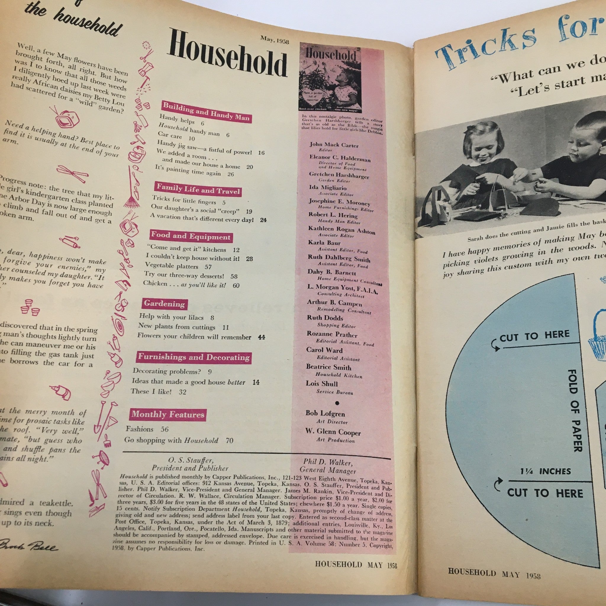 VTG Household Magazine May 1958 Plant A Garden Full of Memories