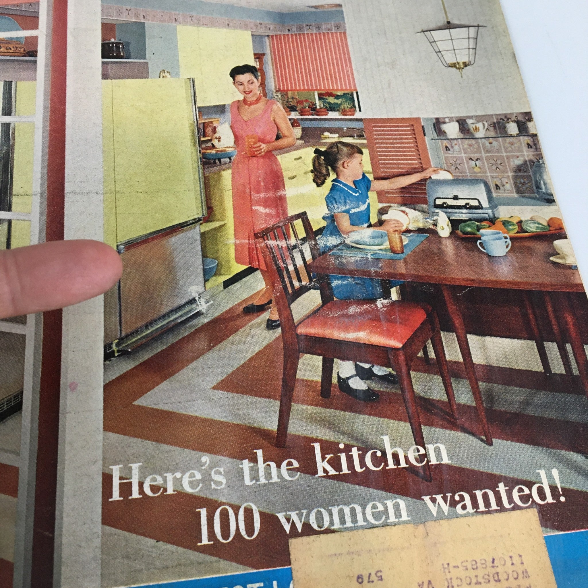 VTG Household Magazine February 1957 Here's The Kitchen 100 Women Wanted