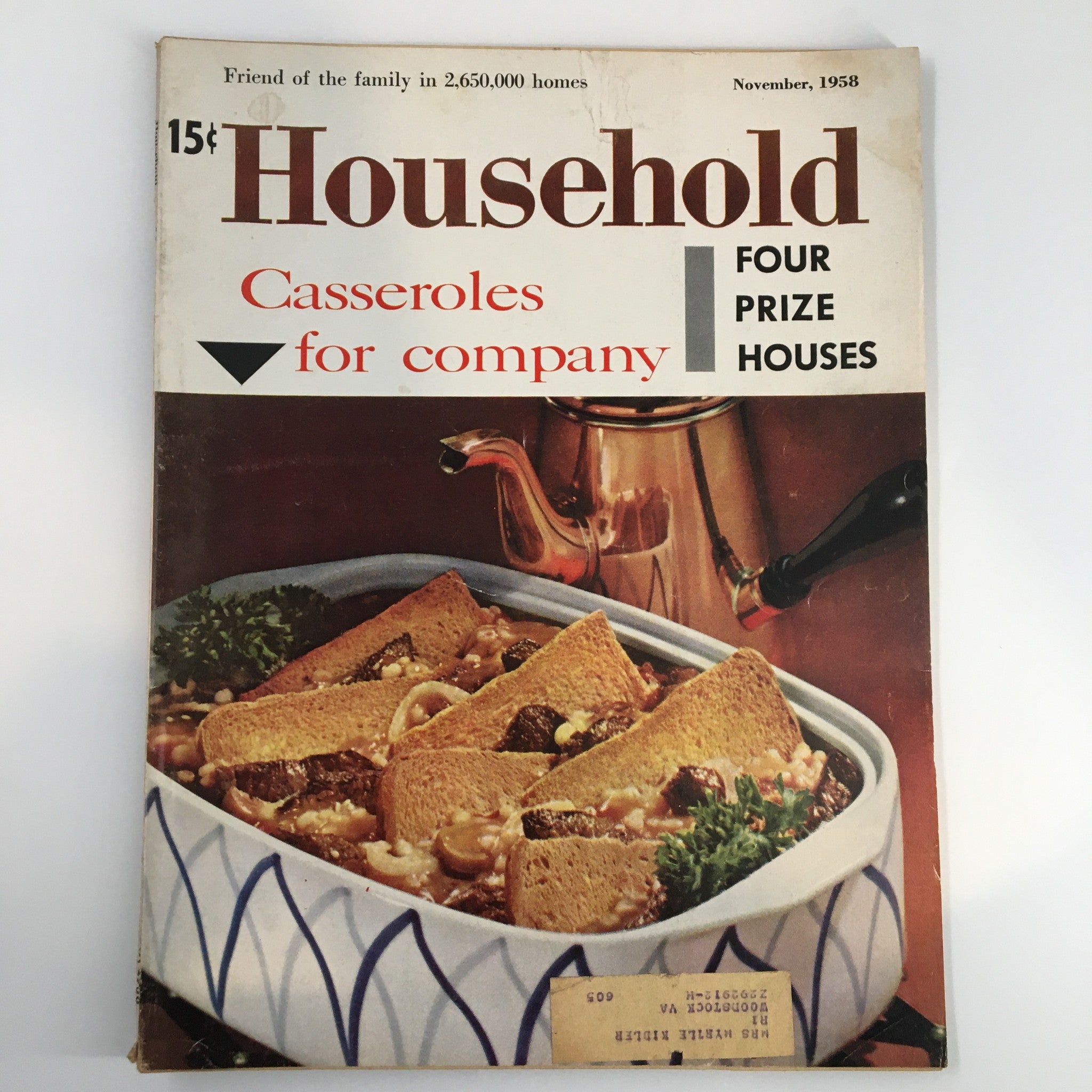 VTG Household Magazine November 1958 How To Choose Your Favorite House