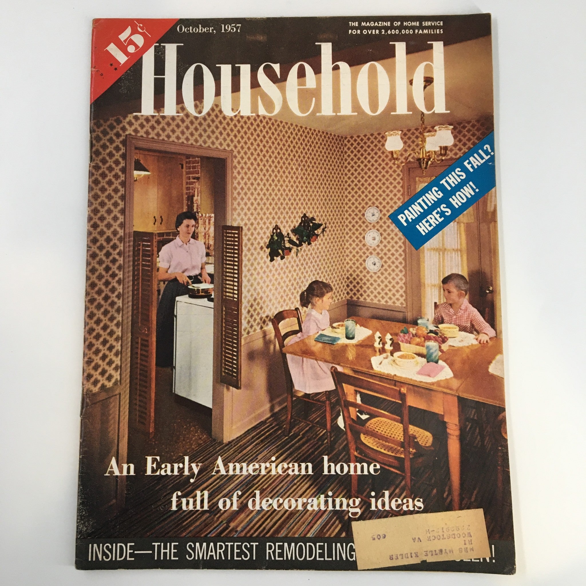 VTG Household Magazine October 1957 An Early American Home of Decorating Ideas