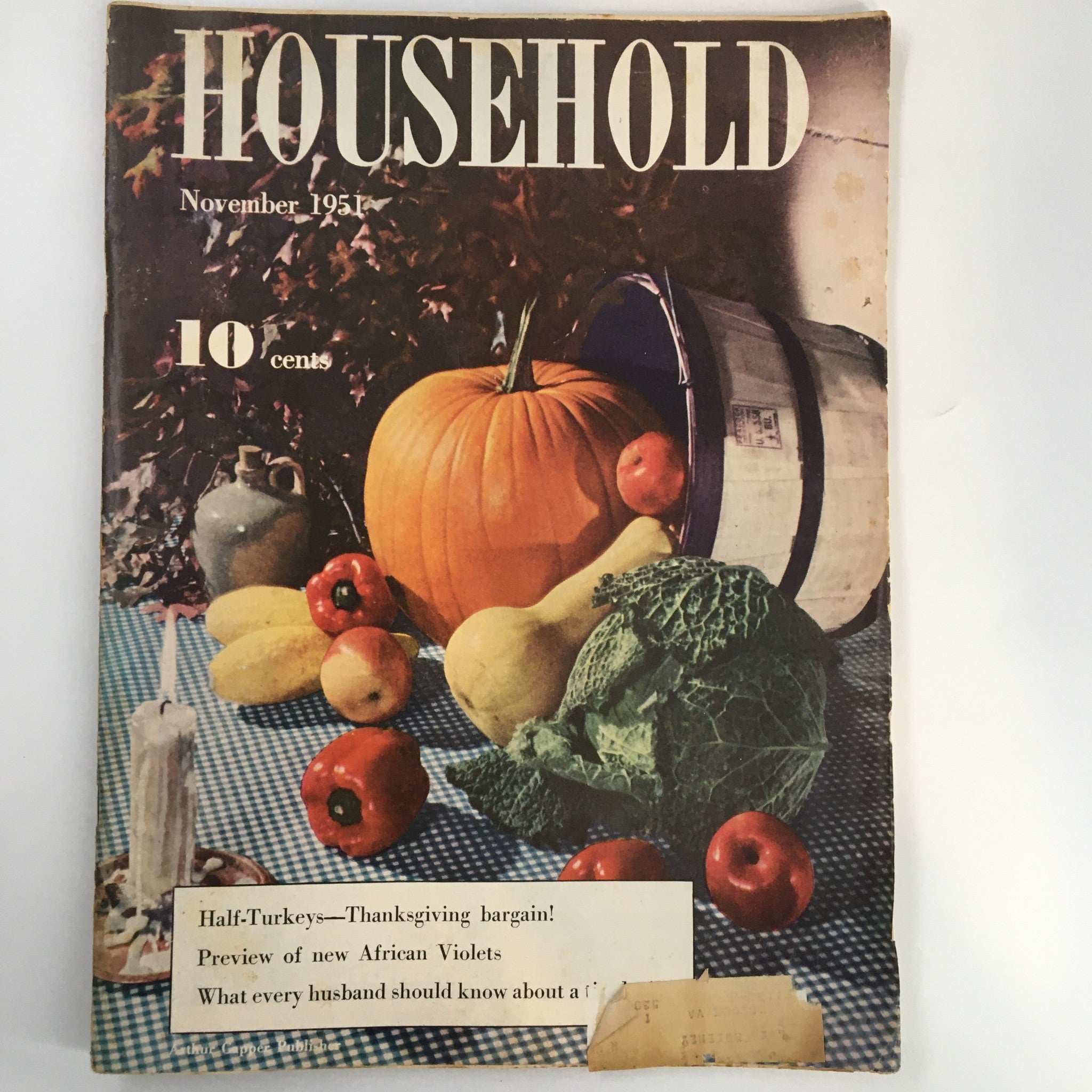 VTG Household Magazine November 1950 Make Your Own Yarn or Raffia Shades