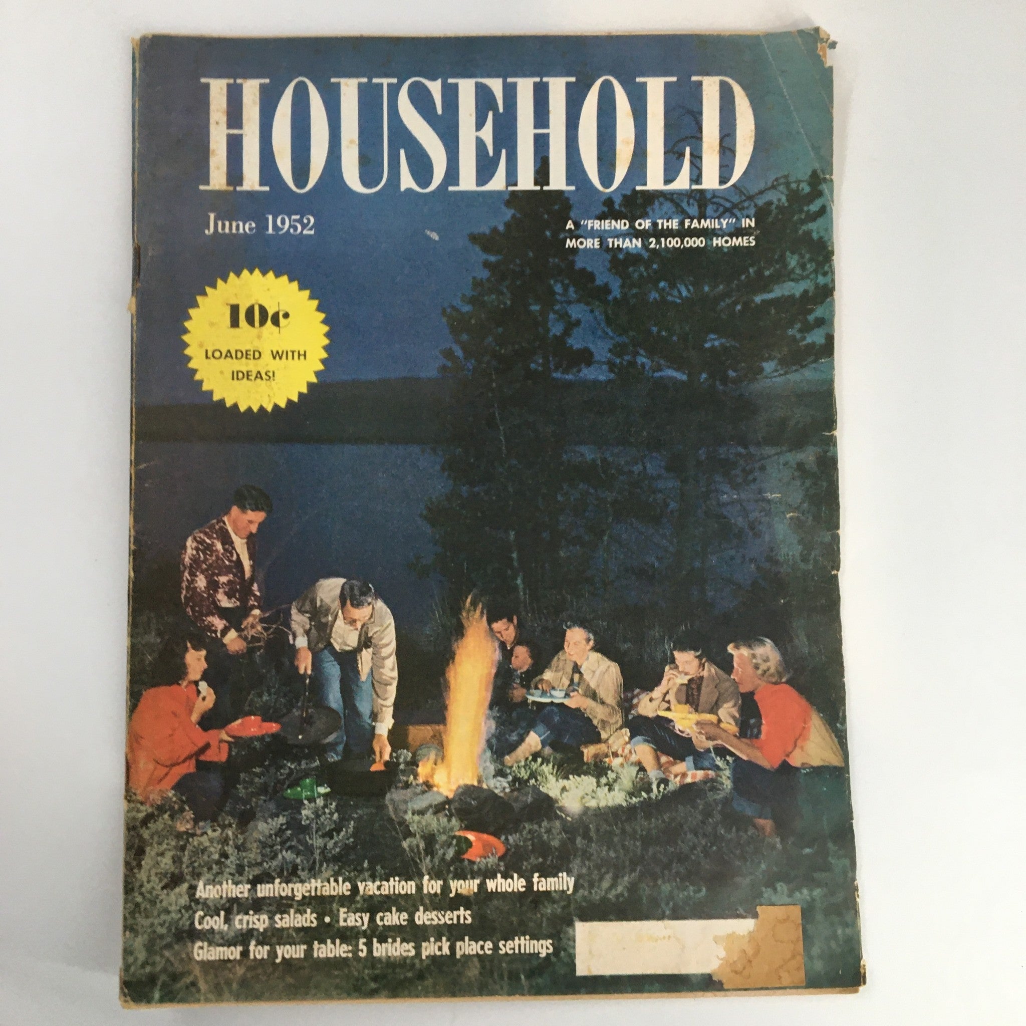 VTG Household Magazine June 1952 Household's Pipeline & Iron-on Decorations